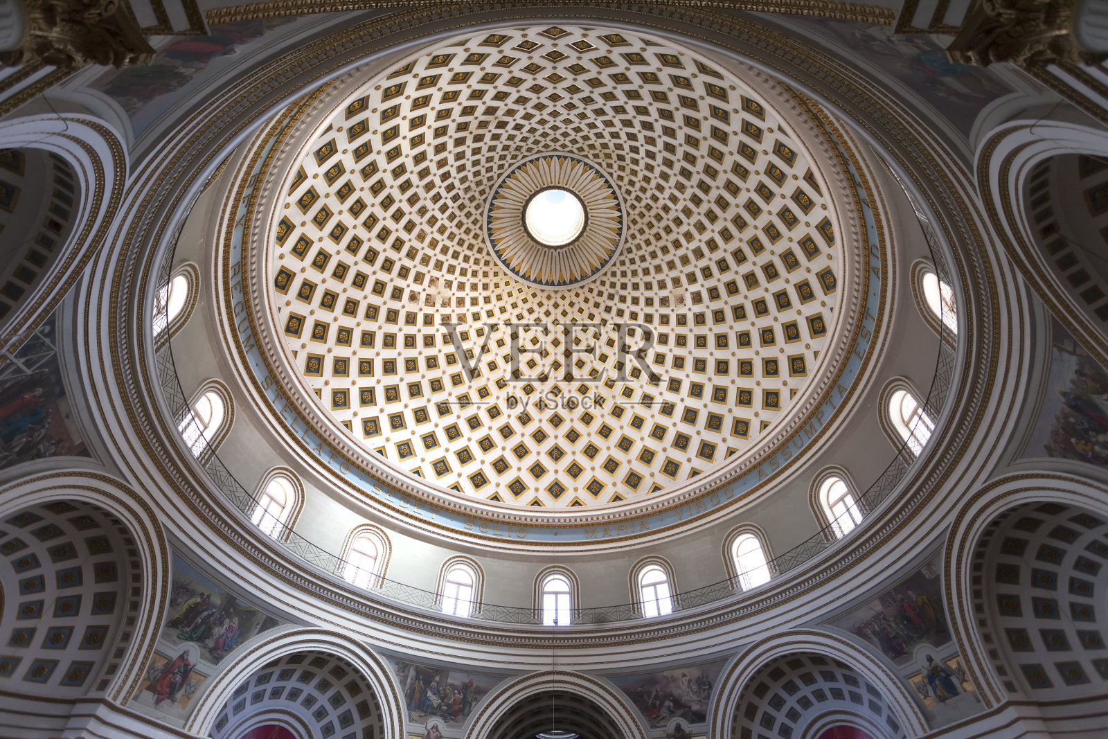 Mosta大教堂穹顶照片摄影图片