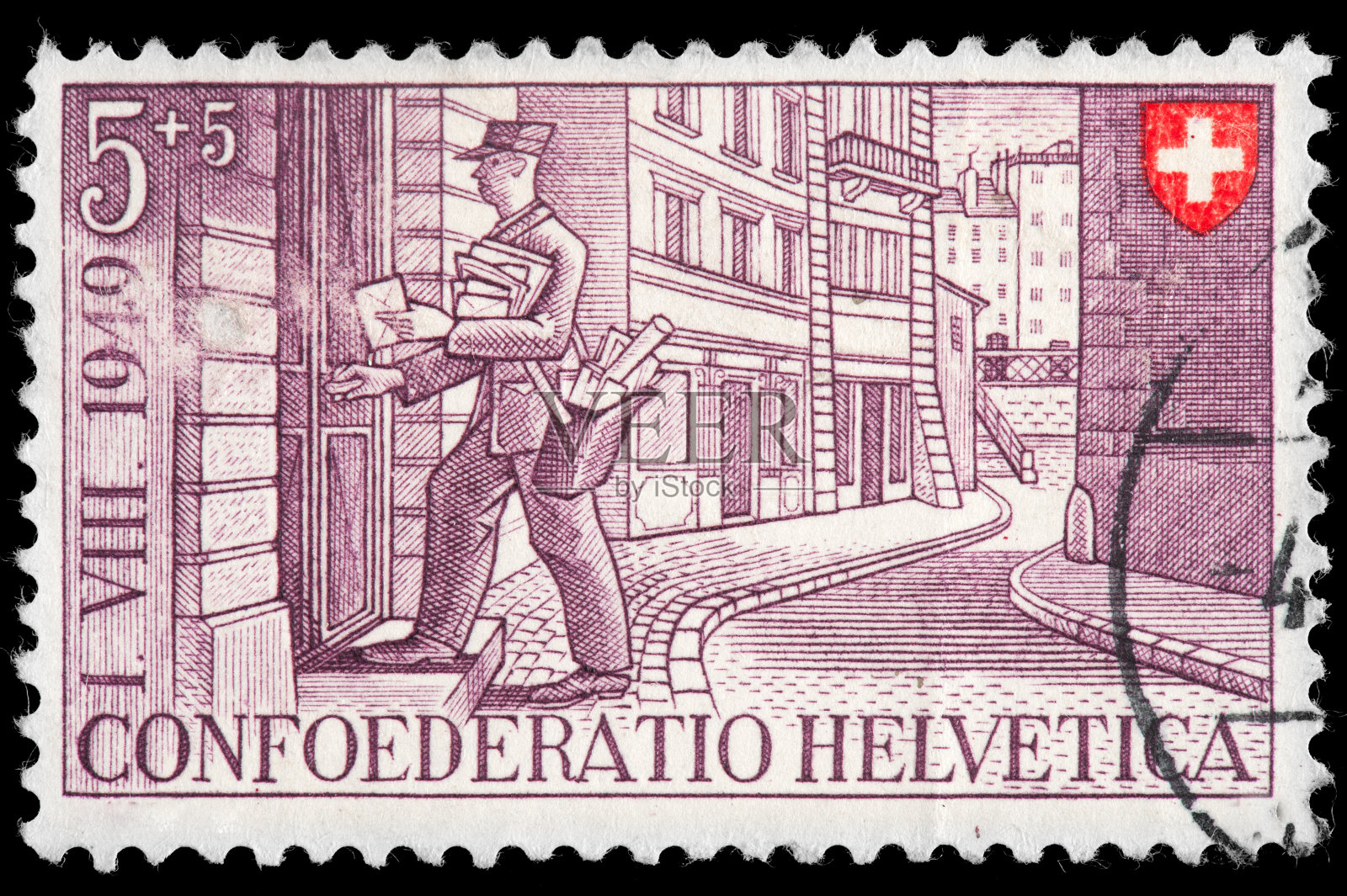 瑞士复古邮票照片摄影图片