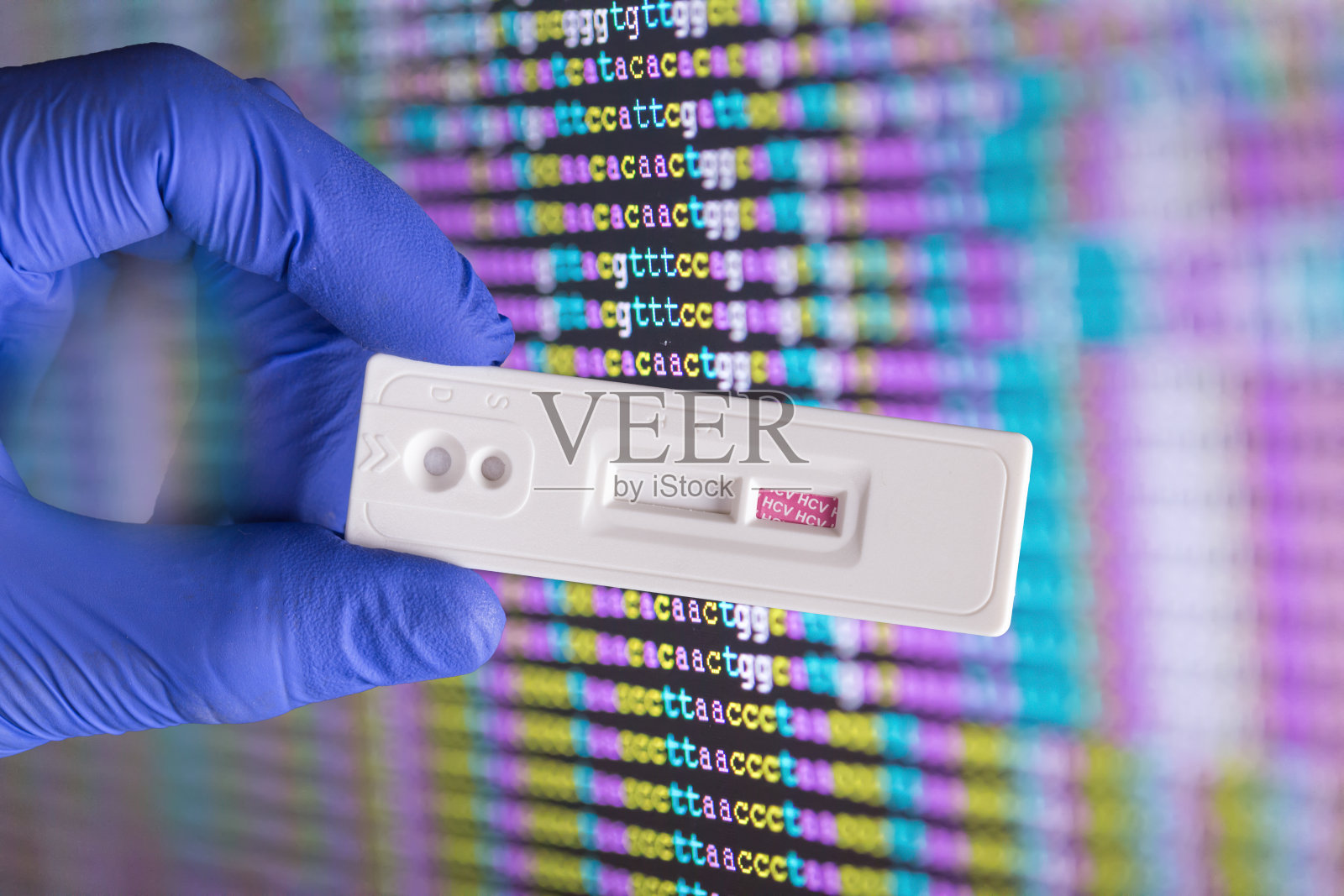 屏幕上的DNA密码照片摄影图片