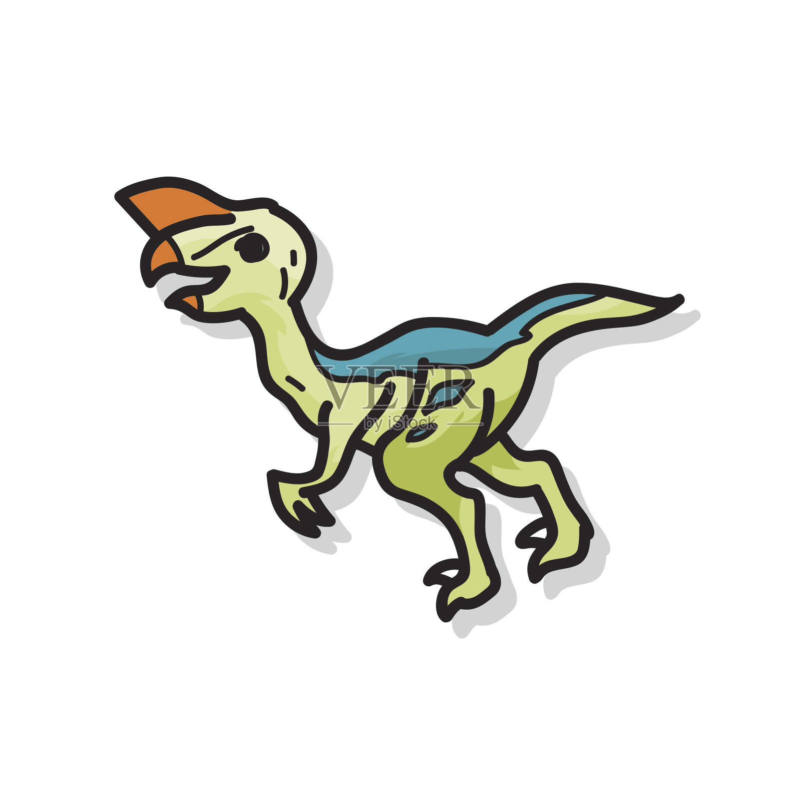恐龙涂鸦插画图片素材