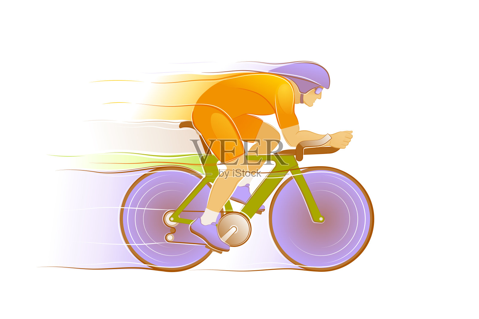 自行车赛车手设计元素图片