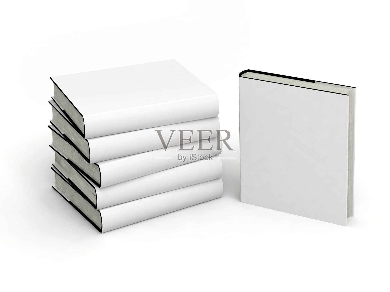 白色封面的空白书设计元素图片