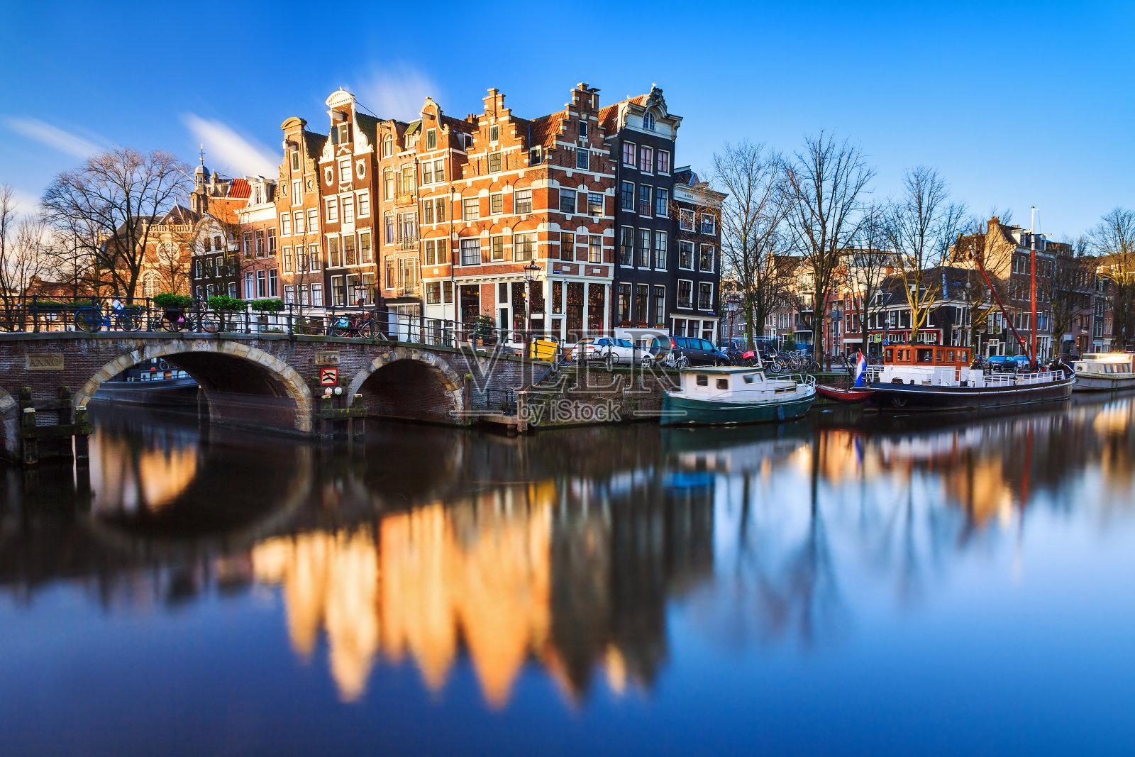 阿姆斯特丹运河照片摄影图片