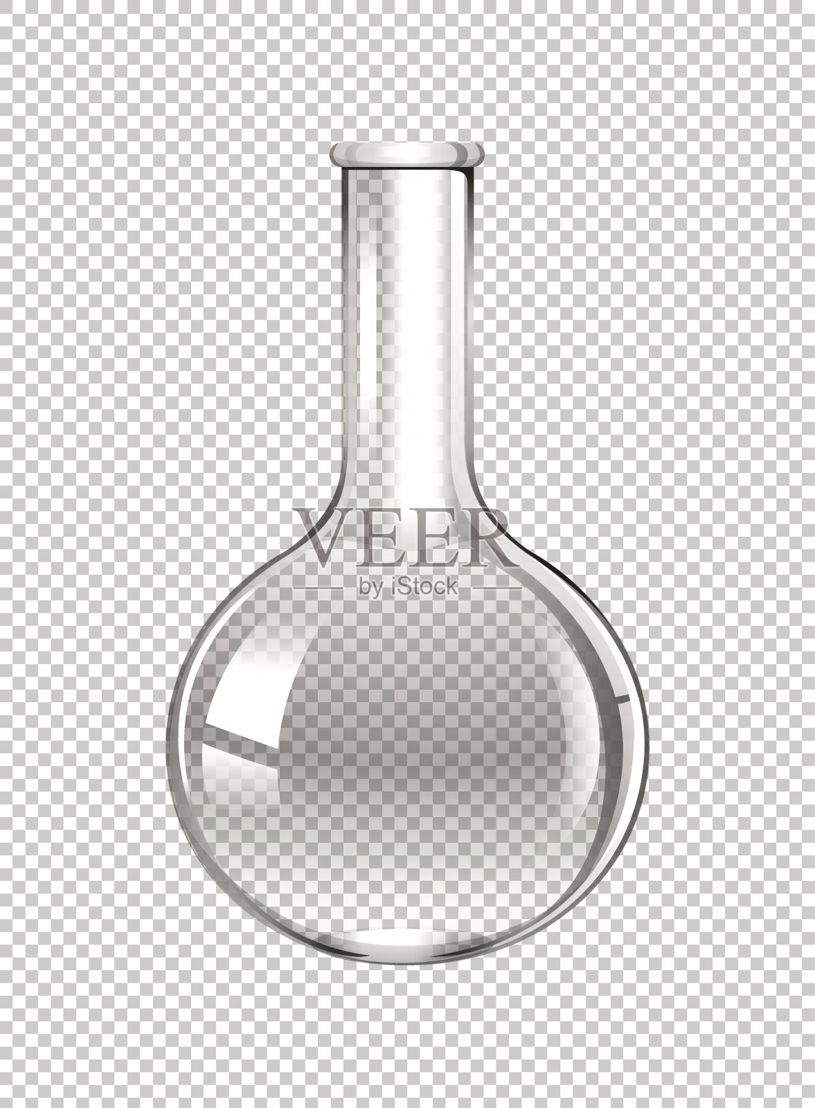 科学实验室用玻璃烧杯插画图片素材