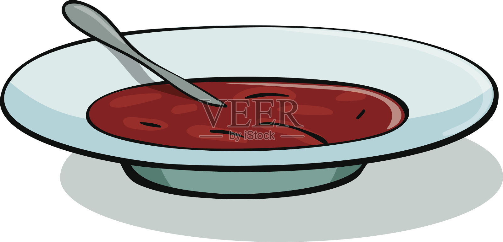 矢量插图的番茄汤设计元素图片