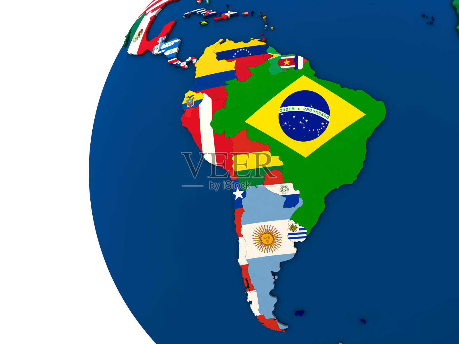 南美政治地图照片摄影图片