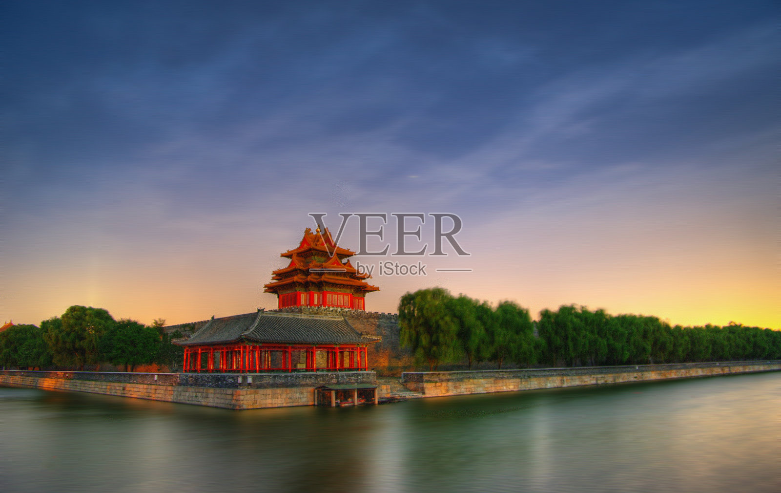 中国北京紫禁城西北城墙照片摄影图片