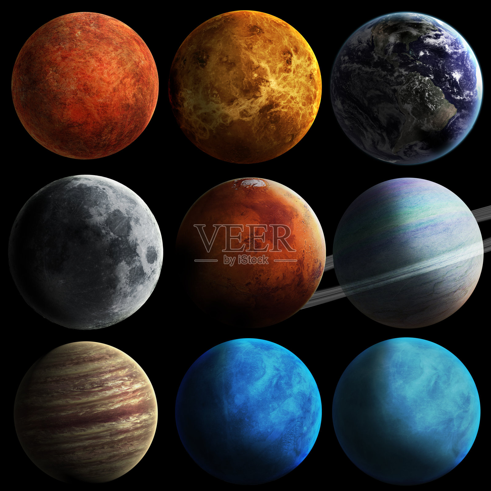 太阳系九大行星图片素材-编号11722741-图行天下