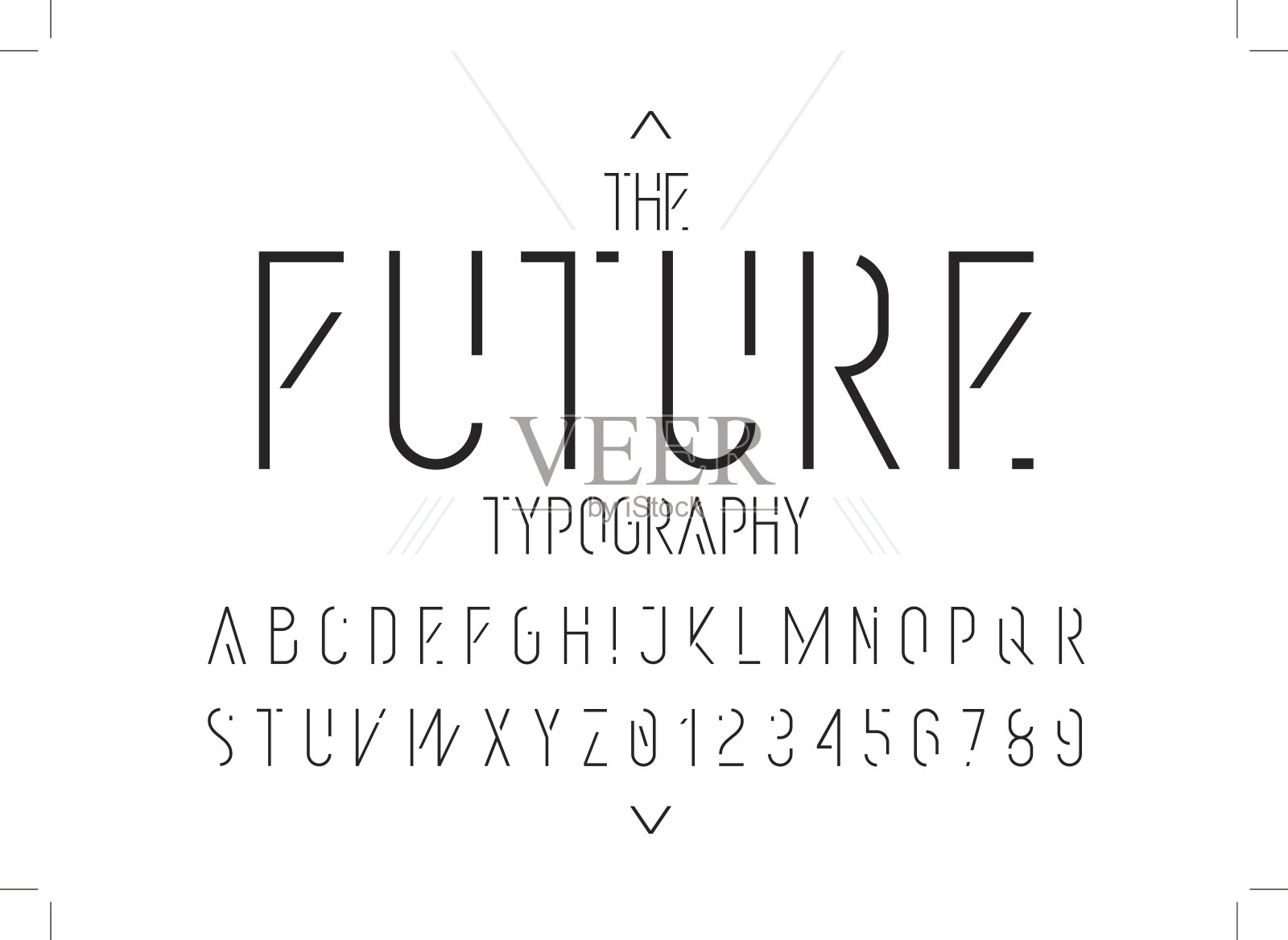 未来的字母设计元素图片