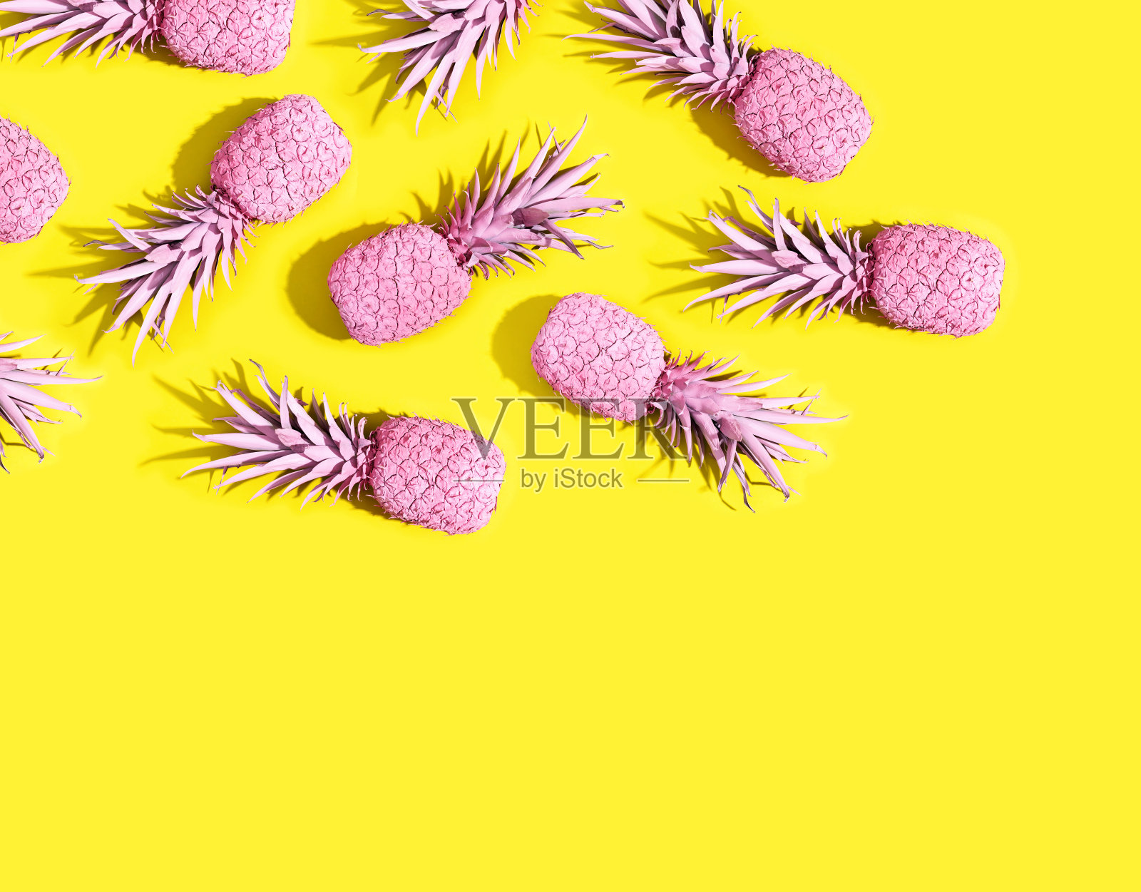 粉色画pinapples照片摄影图片