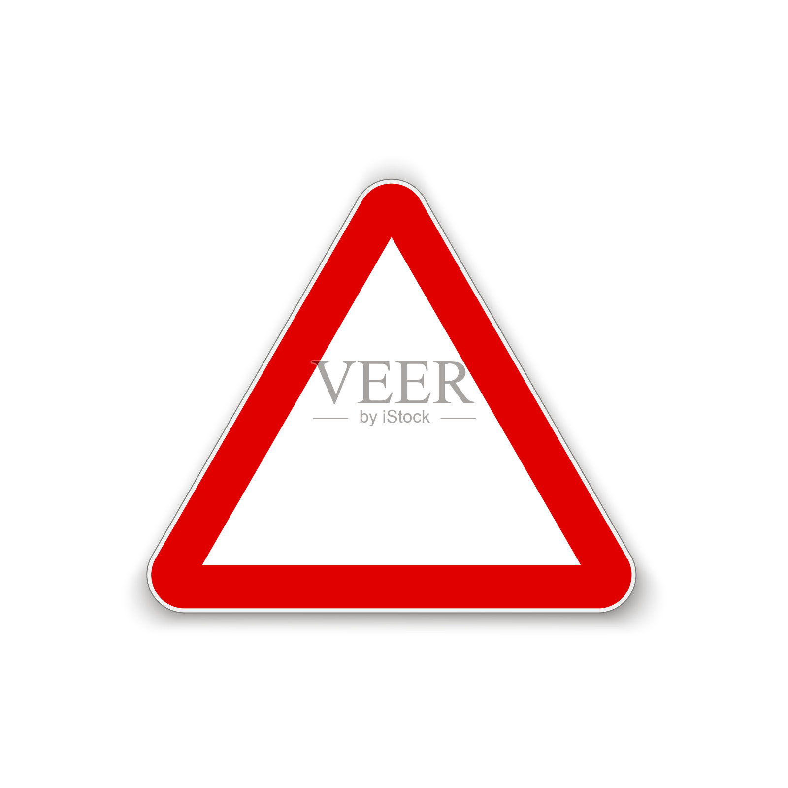 注意或警告三角形标志符号。向量。设计元素图片