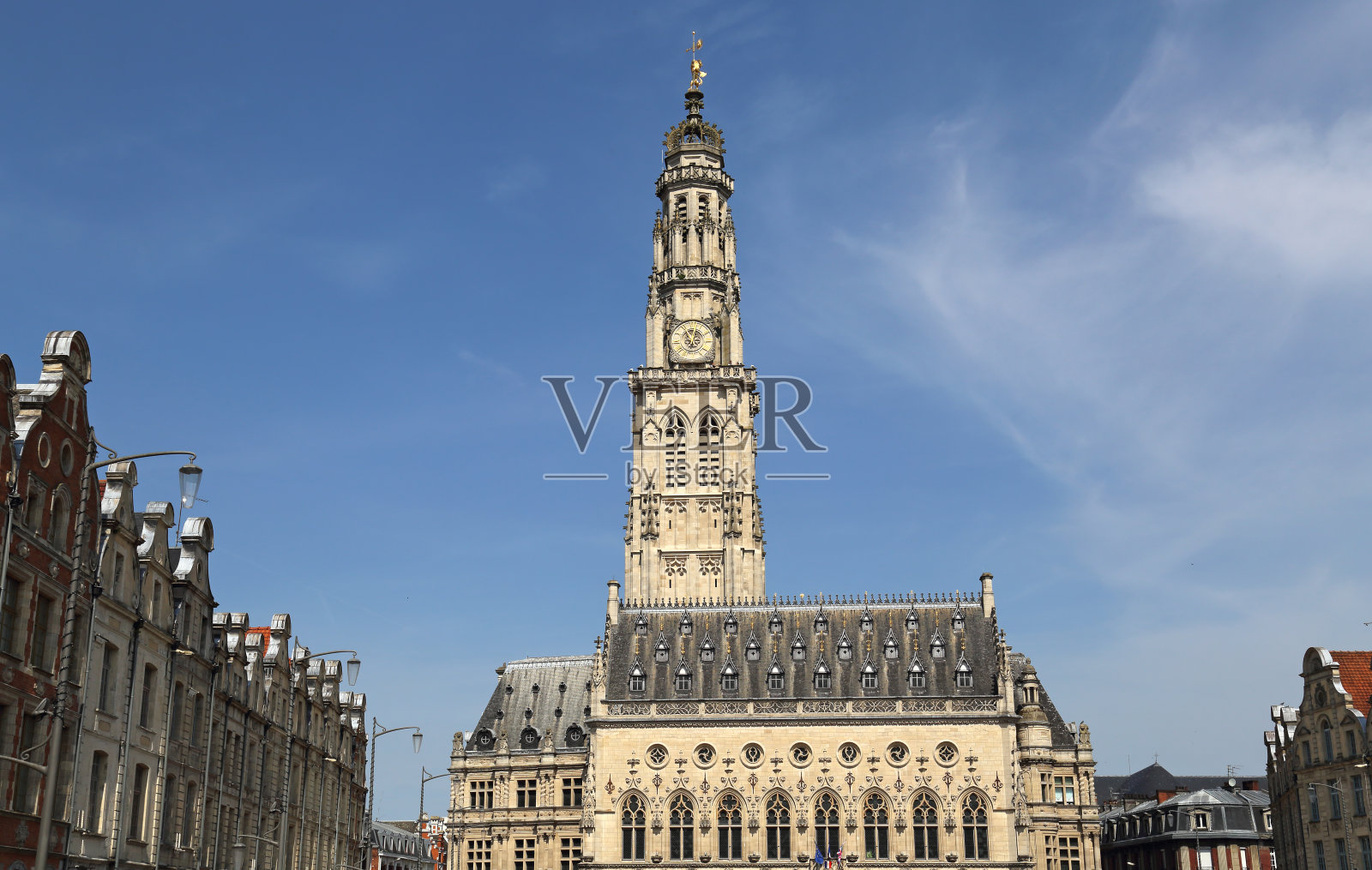 市政厅和钟楼，法国阿拉斯照片摄影图片
