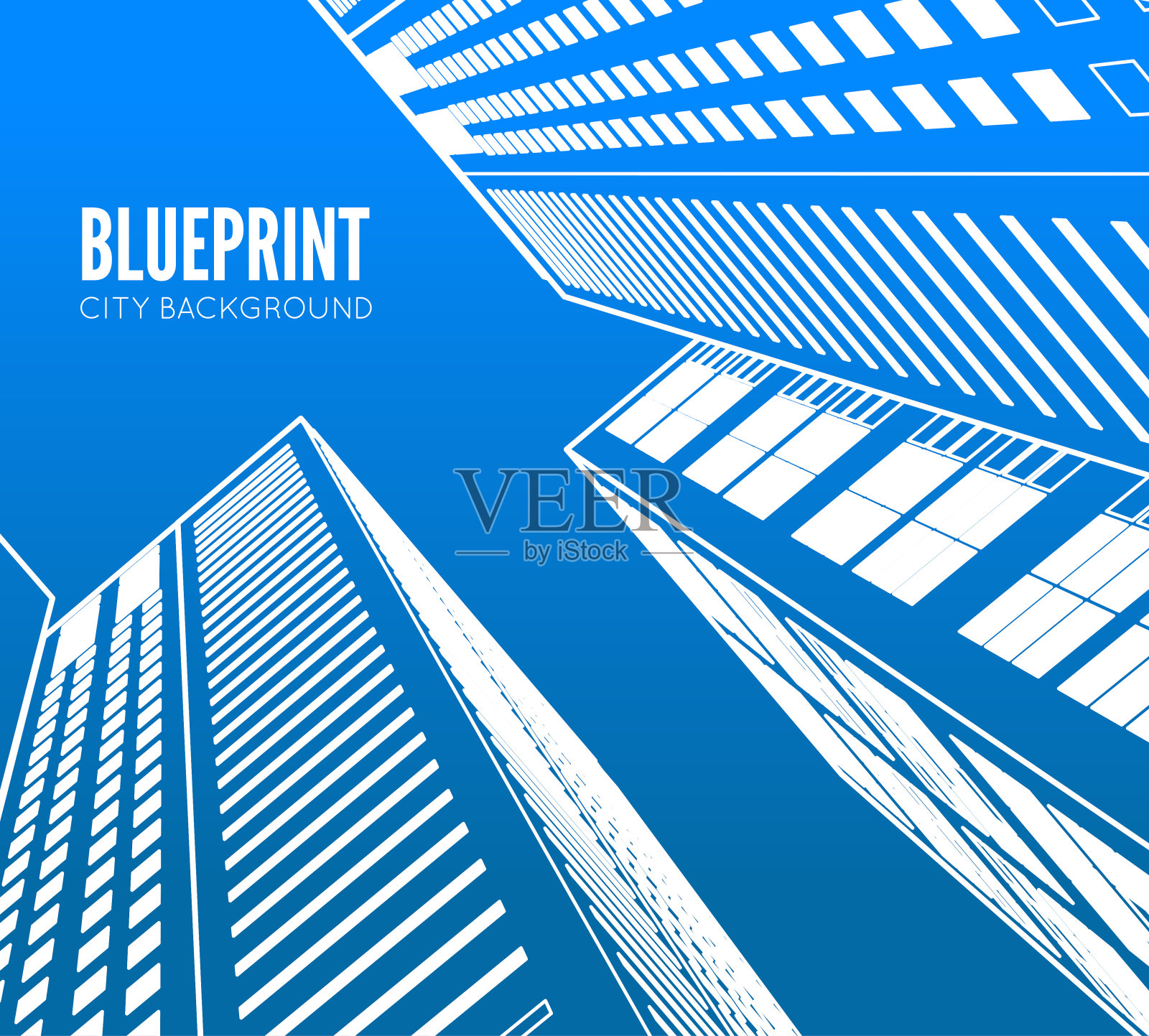 建立线框。3 d渲染的城市。插画图片素材