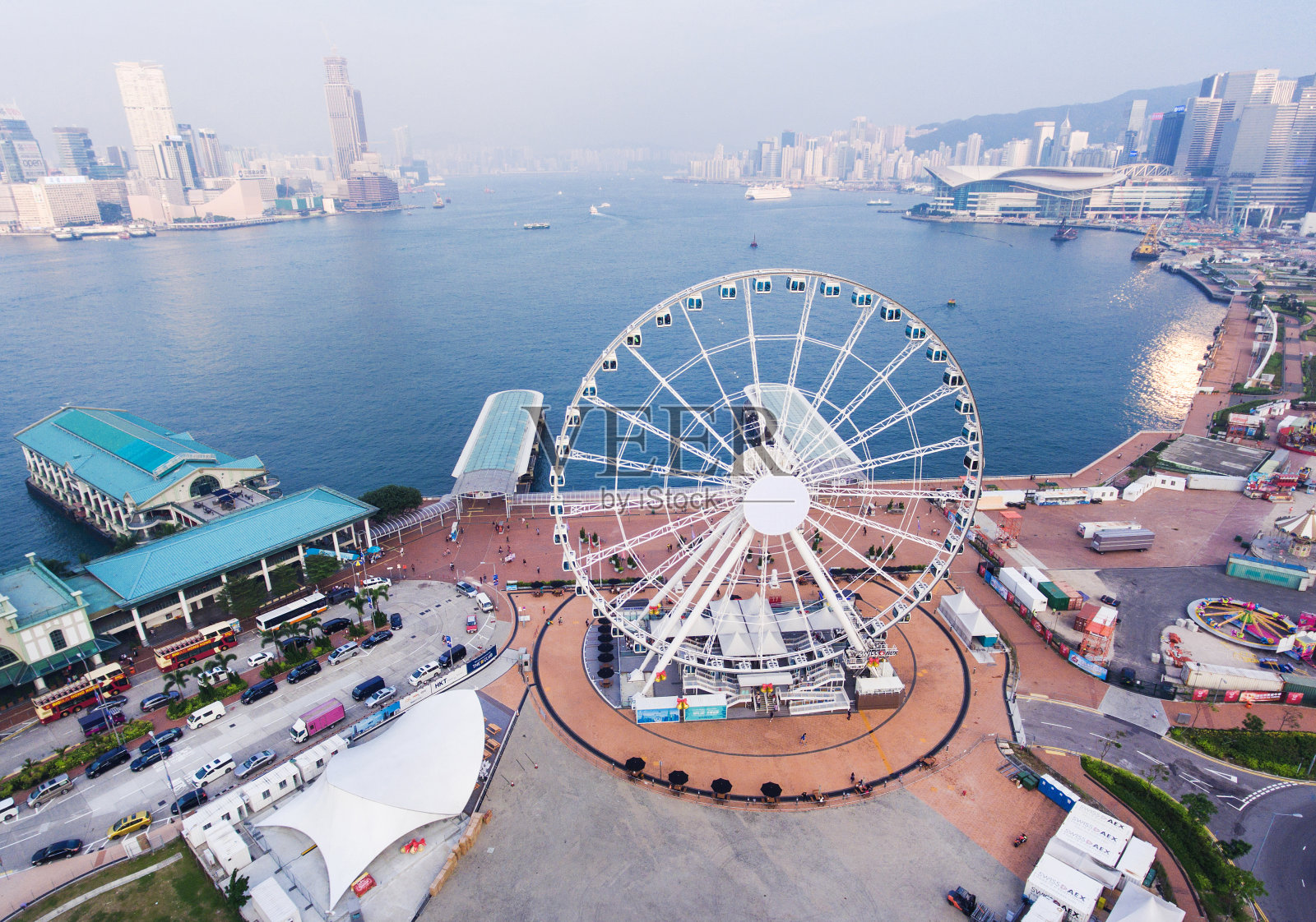 香港的天际线照片摄影图片