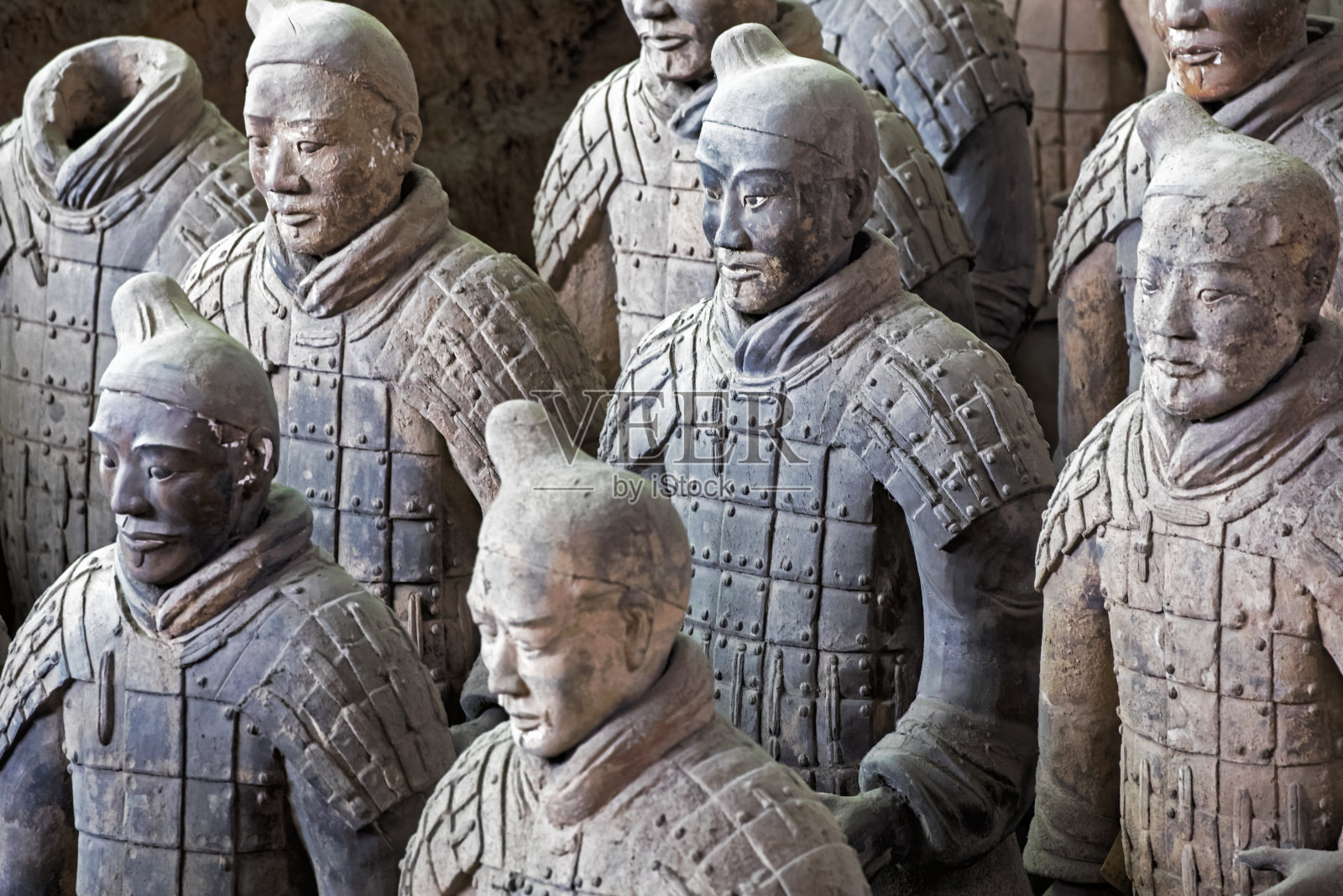 世界著名的兵马俑位于中国西安照片摄影图片