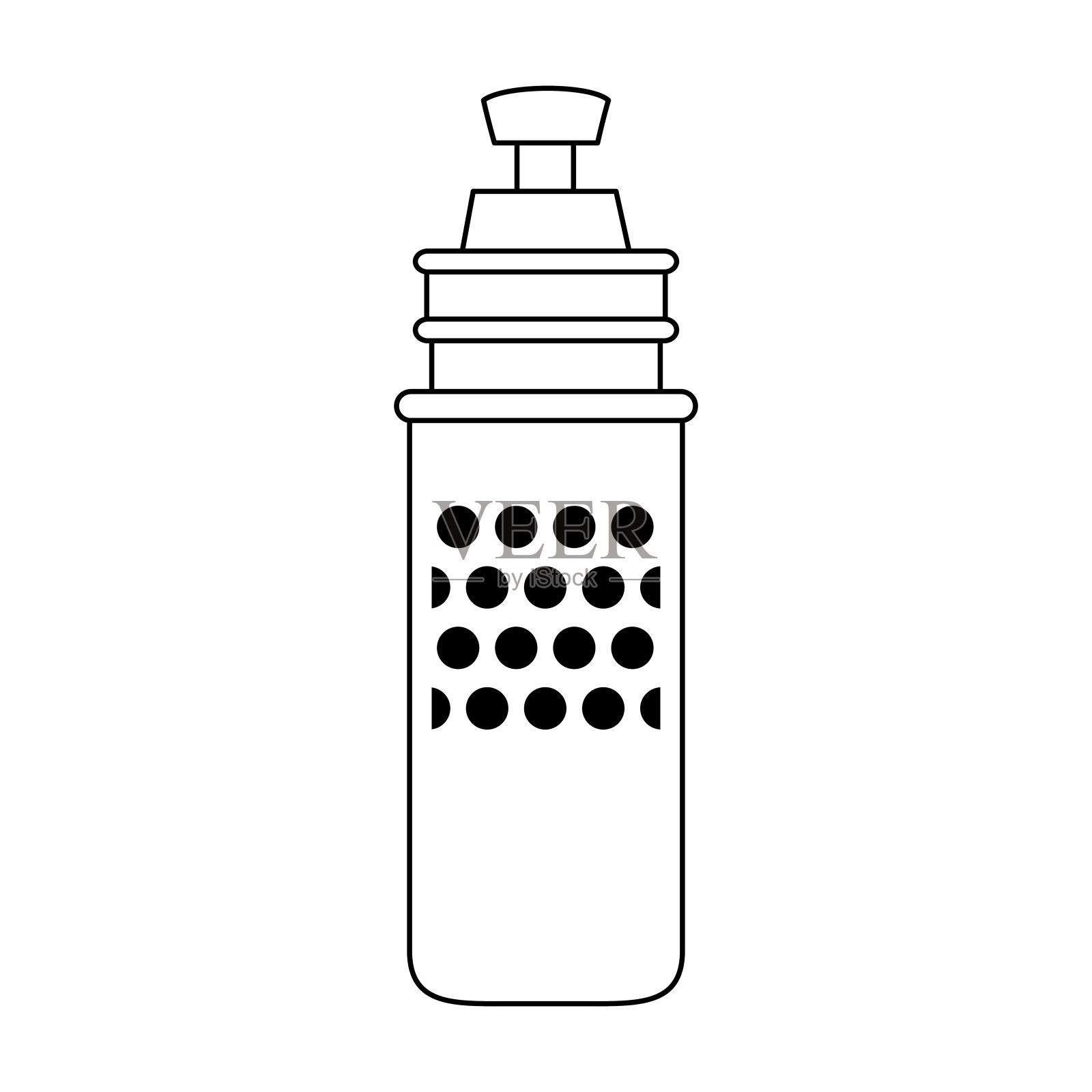 水热瓶插画图片素材