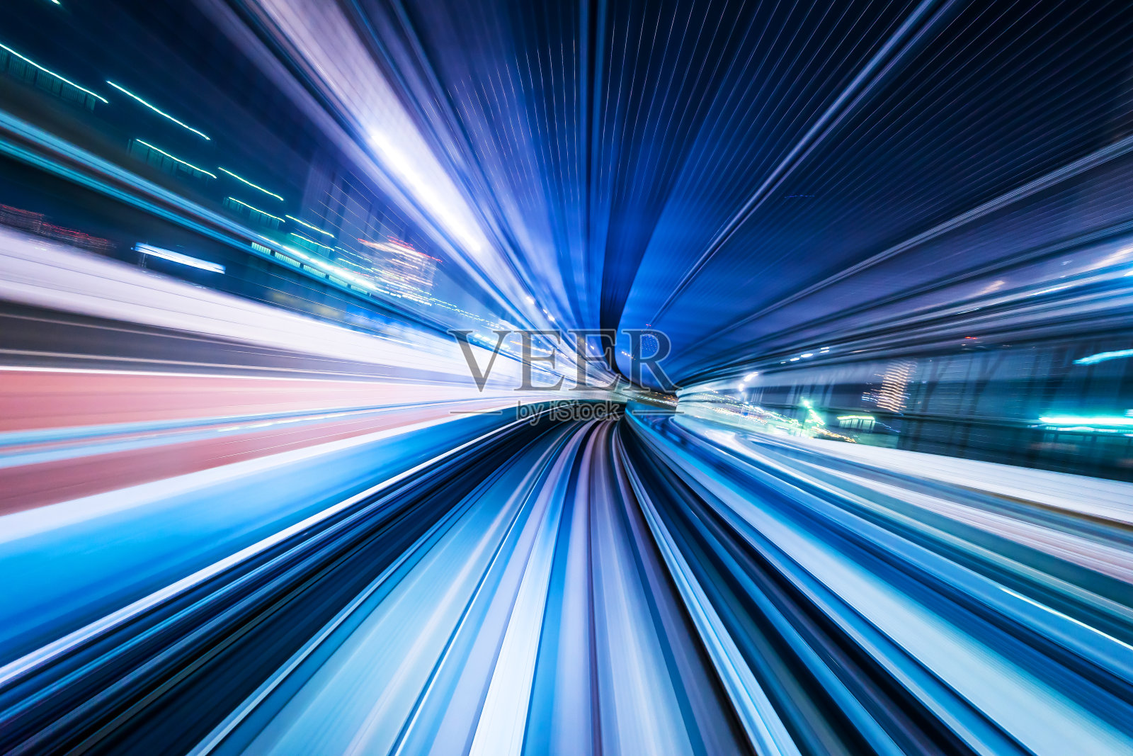 高速抽象MRT运动轨迹为背景光照片摄影图片