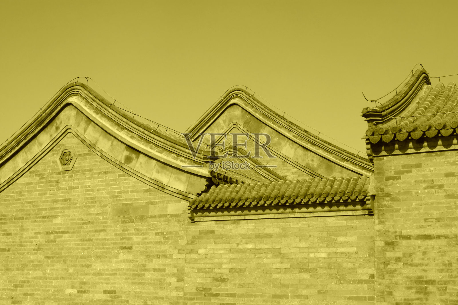 中国寺庙传统景观建筑，河北省遵化市照片摄影图片