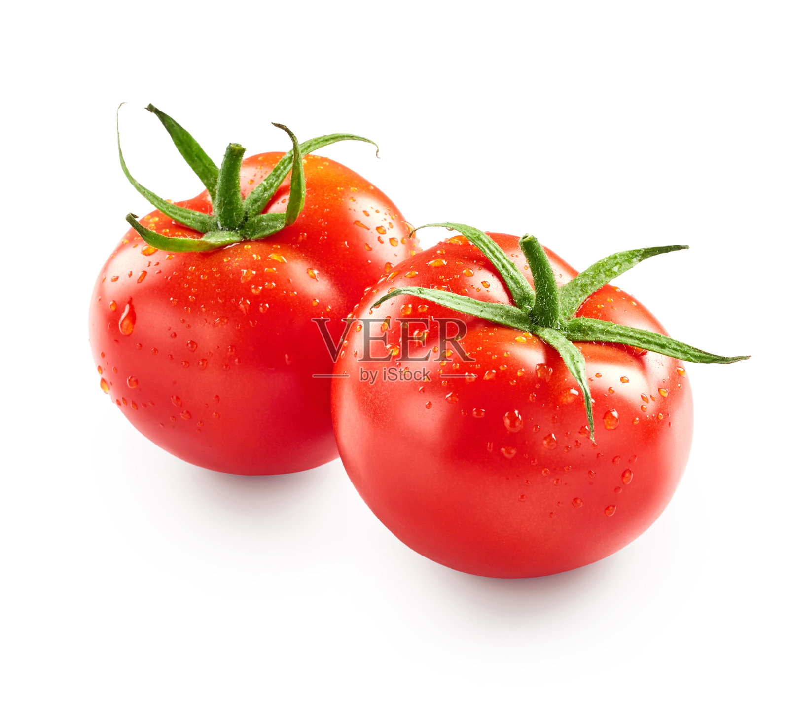 西红柿和水滴照片摄影图片