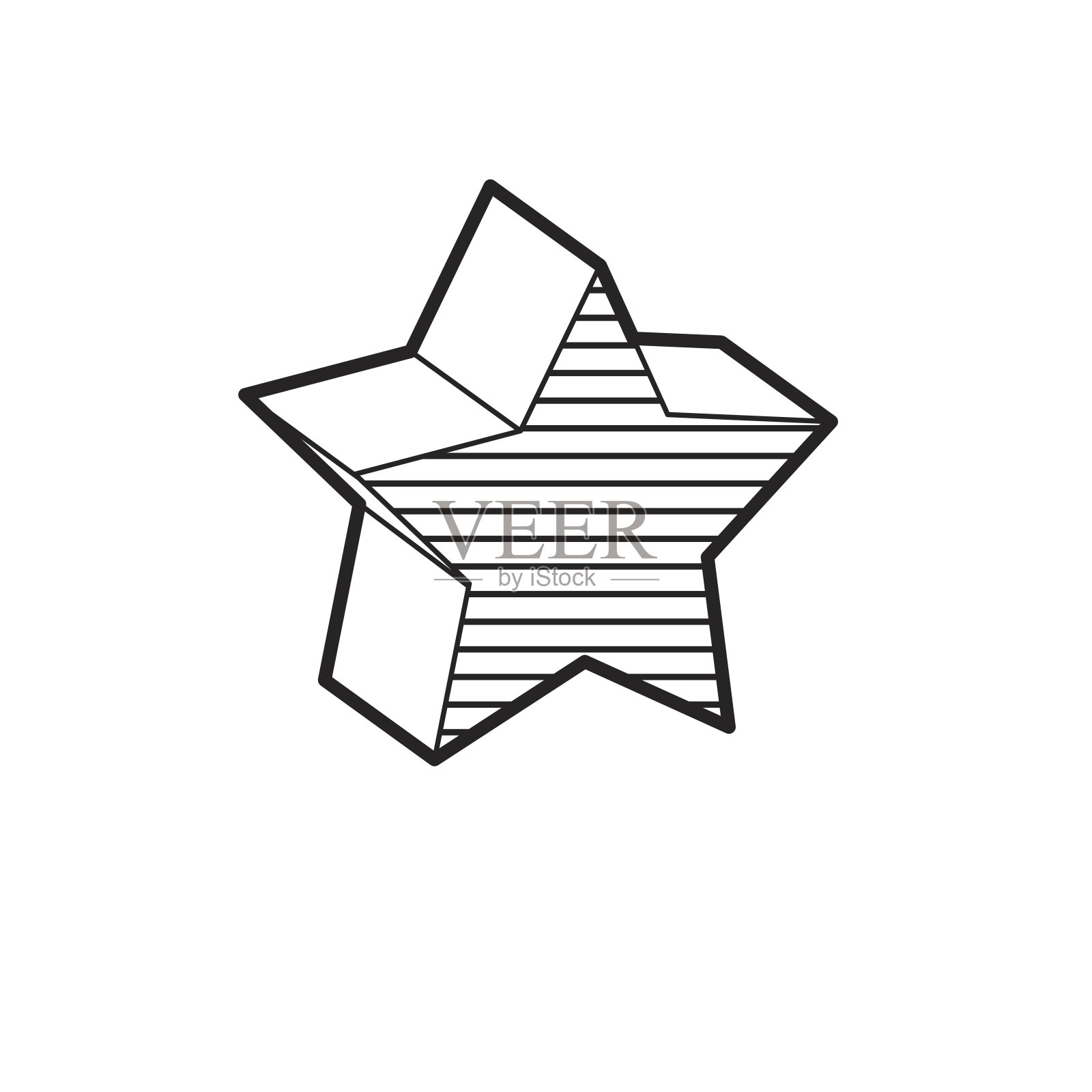 基本的三维几何形状孤立在白色背景矢量上设计元素图片