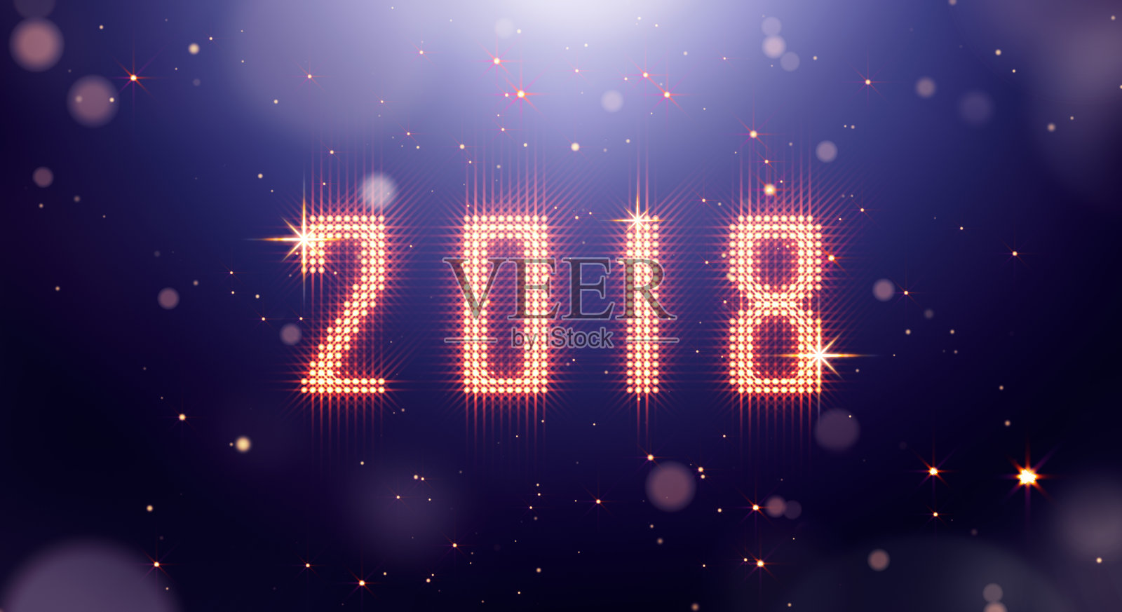 2018新年快乐照片摄影图片