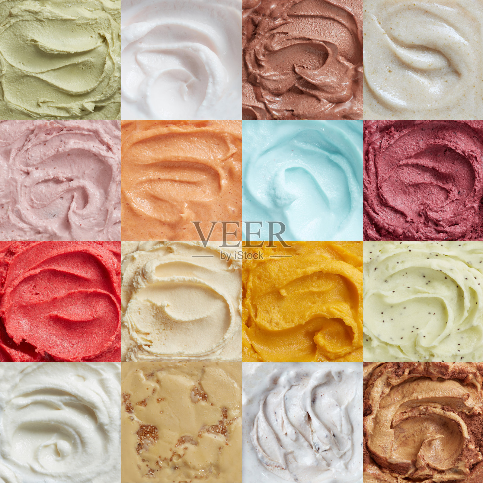 彩色冰淇淋图案照片摄影图片