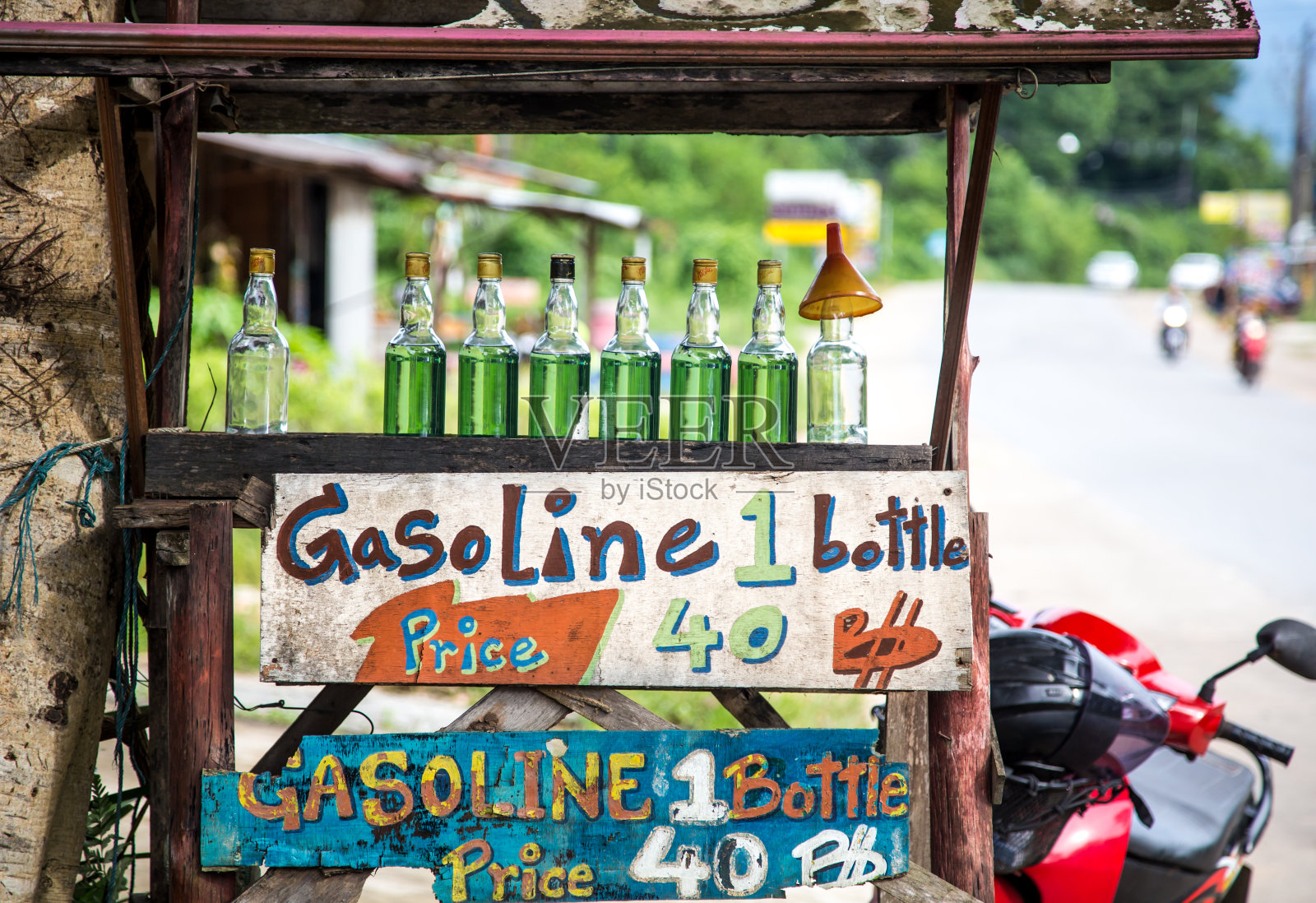 在泰国销售汽油照片摄影图片