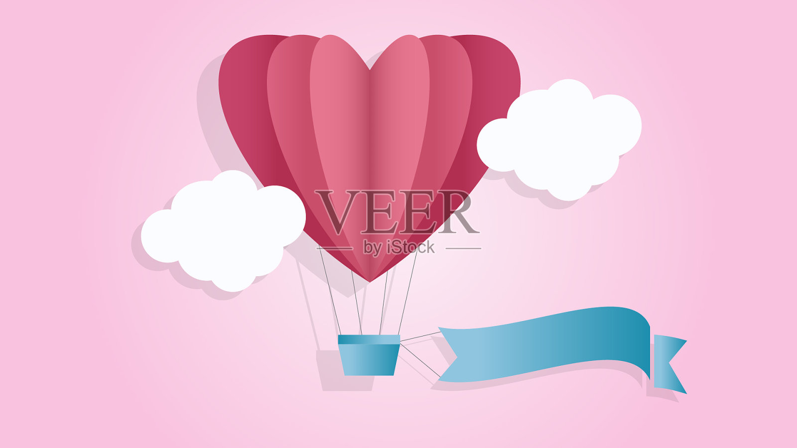 情人节心形气球插图插画图片素材