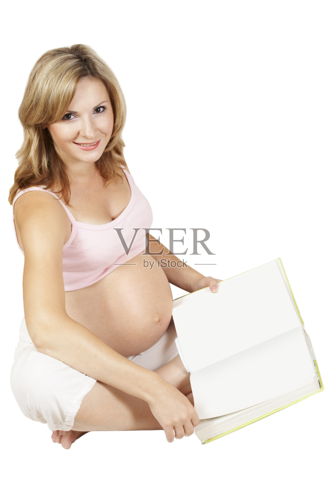 孕妇读书。怀孕文学，年轻母亲肚子打开书空白页照片摄影图片