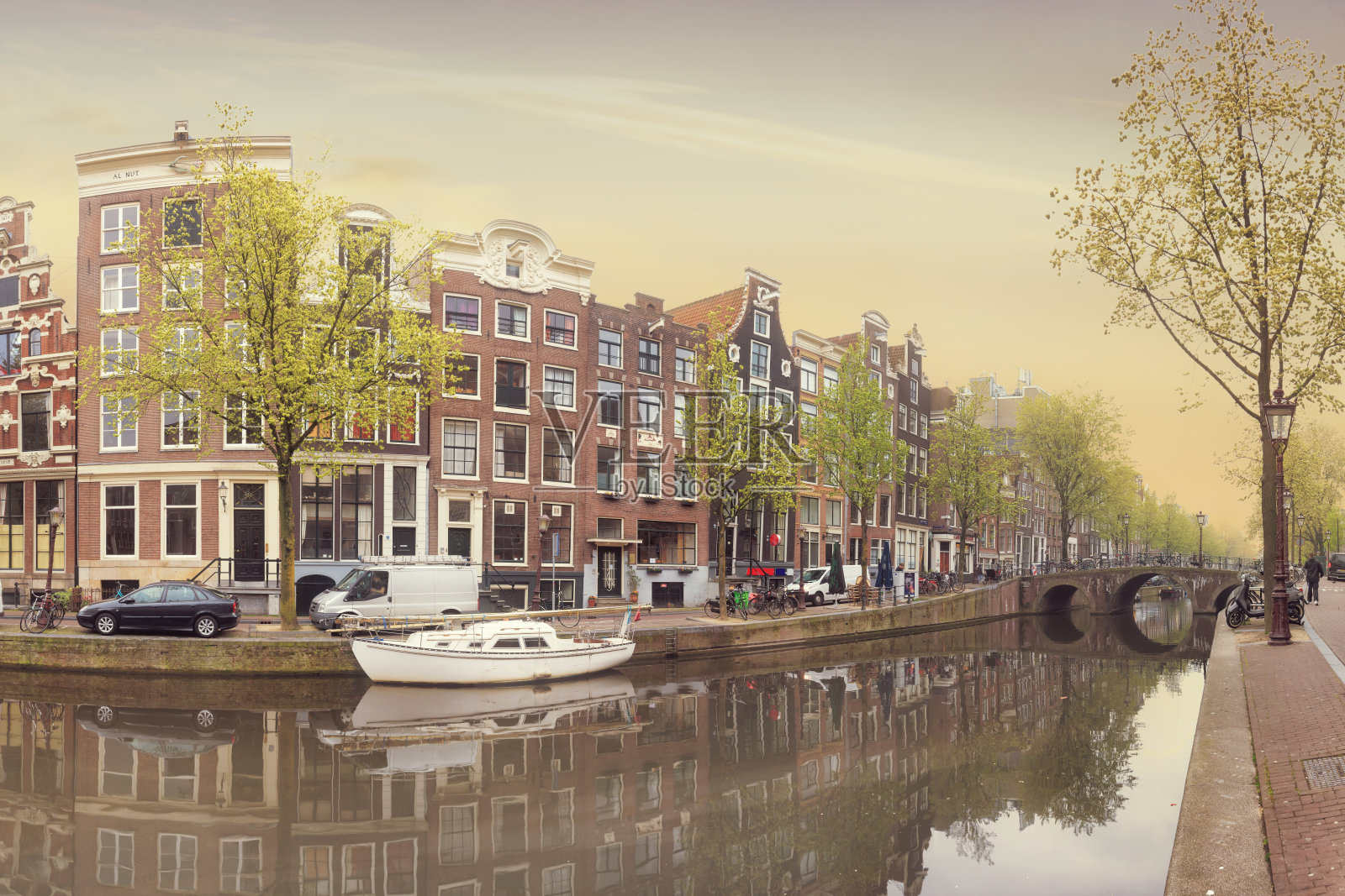 阿姆斯特丹老城照片摄影图片