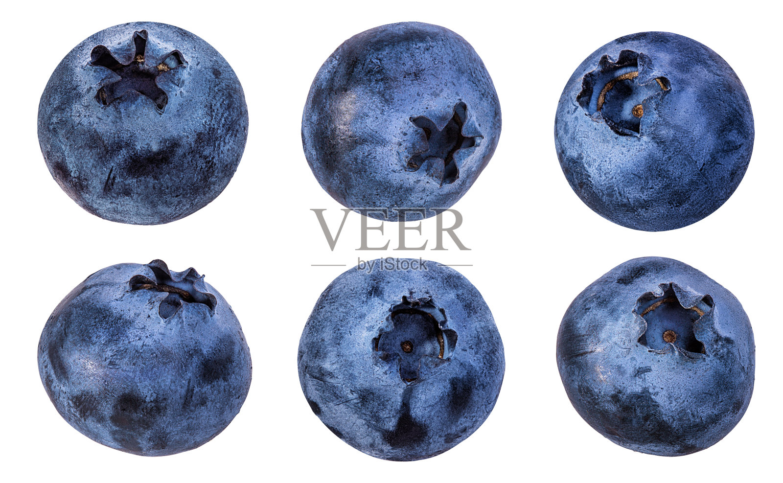 新鲜蓝莓孤立在白色照片摄影图片