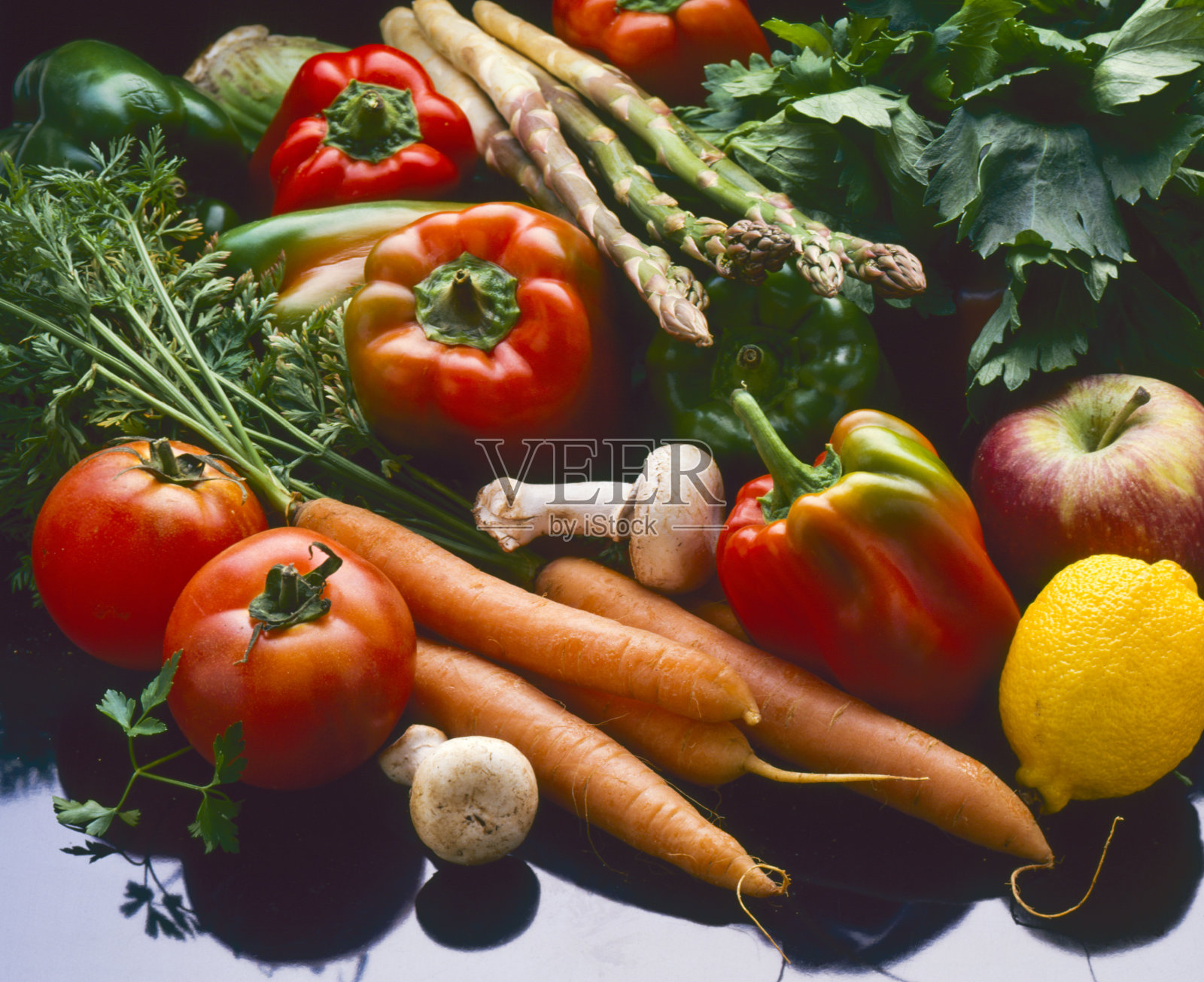 健康食品。水果和蔬菜。照片摄影图片