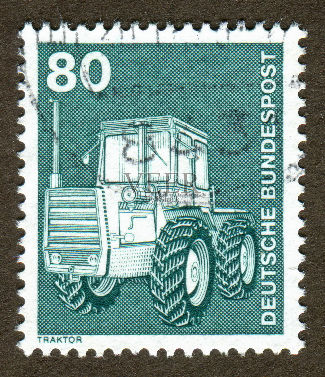 德国邮票:展示老式拖拉机插图照片摄影图片