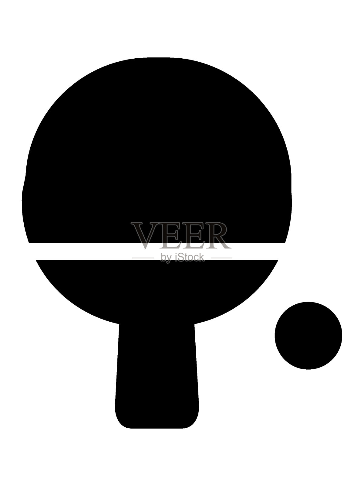 乒乓球拍设计元素图片