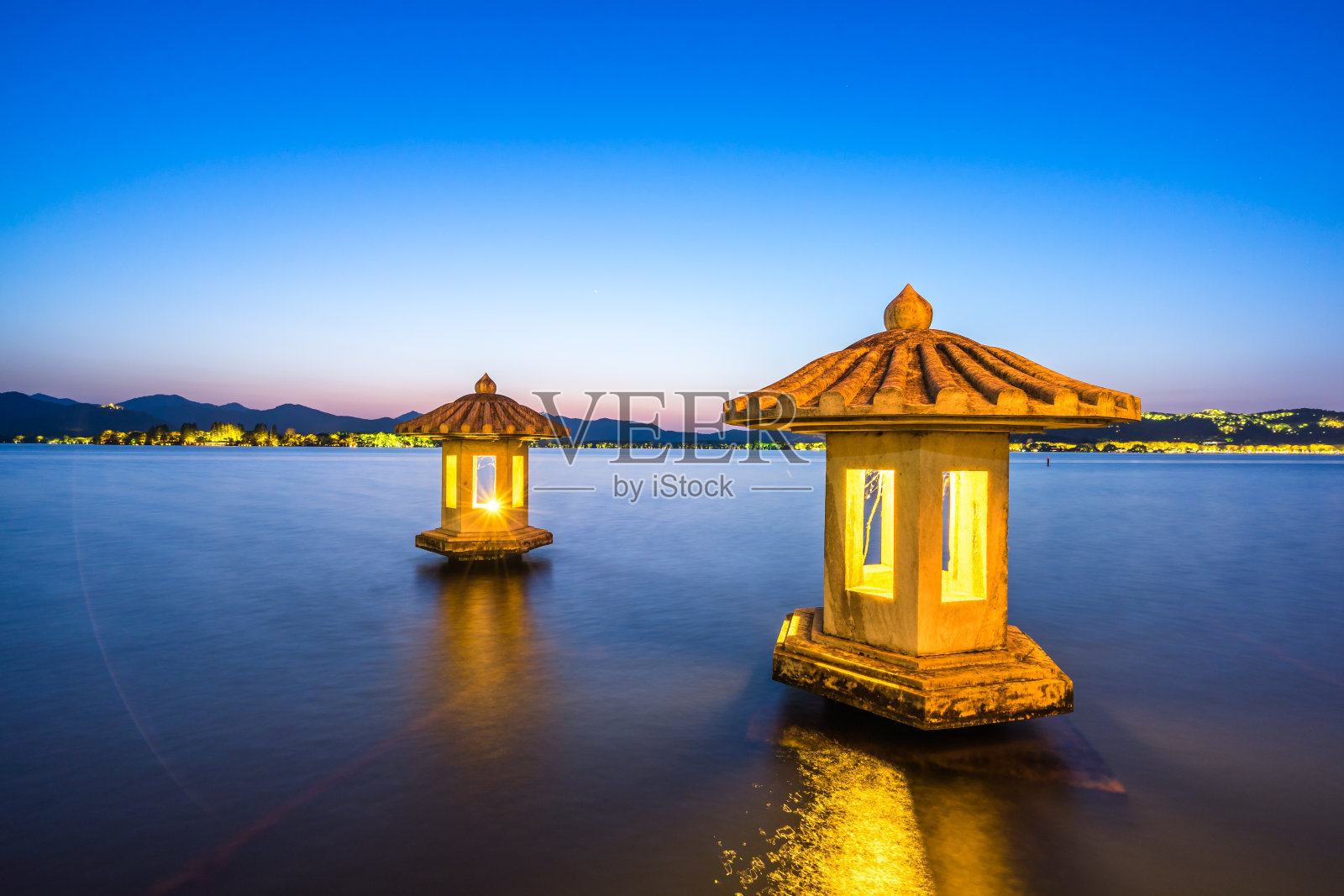 杭州西湖翠光阁照片摄影图片