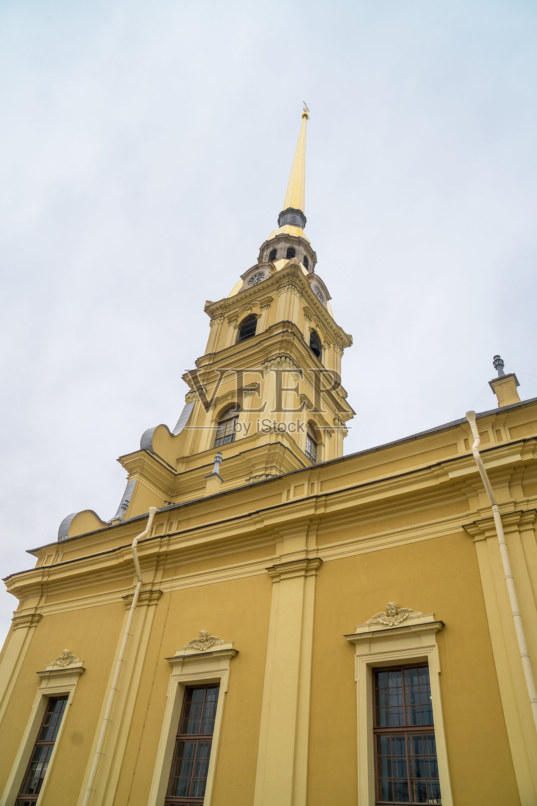 圣彼得堡的圣彼得和保罗大教堂。照片摄影图片