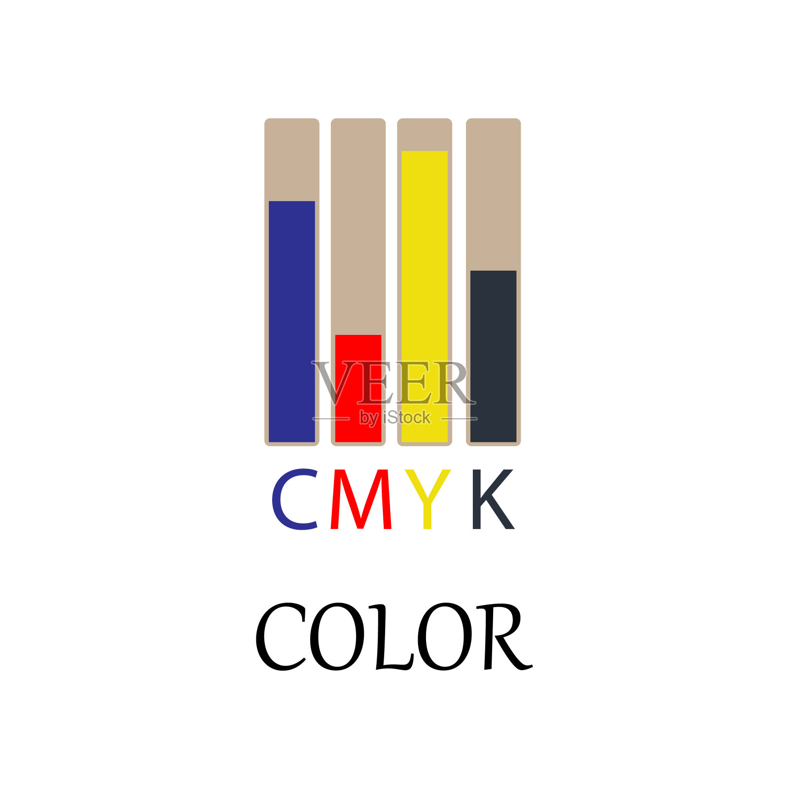color CMYK彩色图标。移动概念和web应用的web图标元素。详细的彩色CMYK颜色图标可以用于网络和移动。溢价图标图标素材