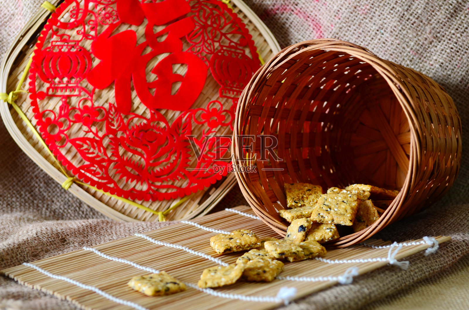 春节自制饼干照片摄影图片