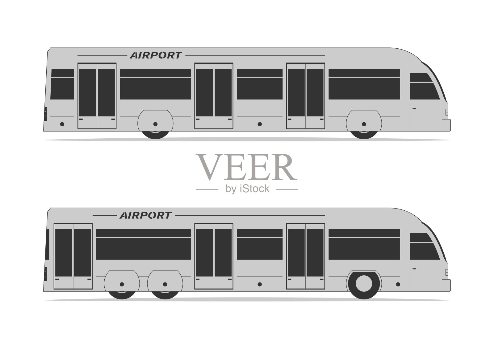 机场巴士设计元素图片