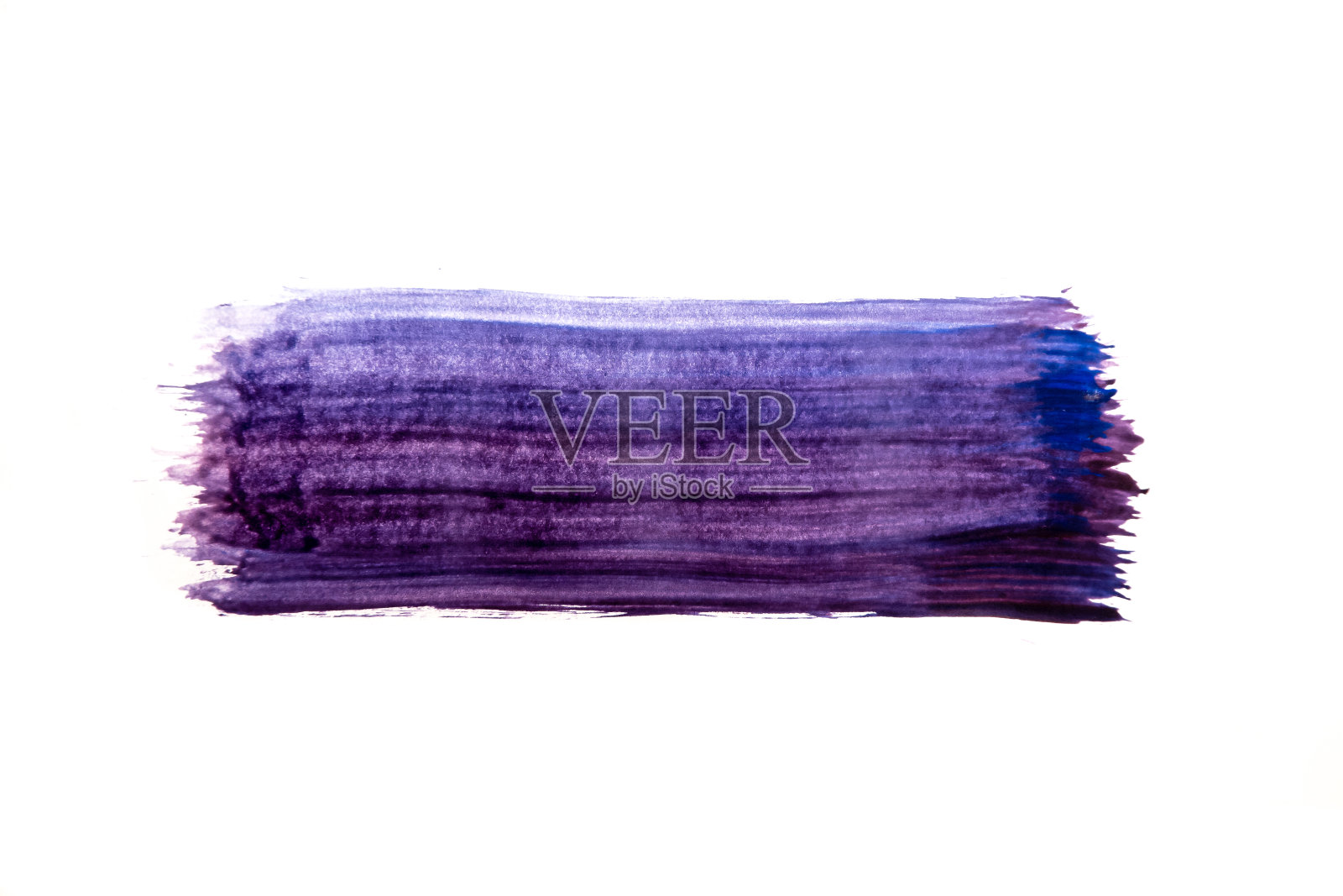 紫色水彩笔触孤立的白色背景照片摄影图片