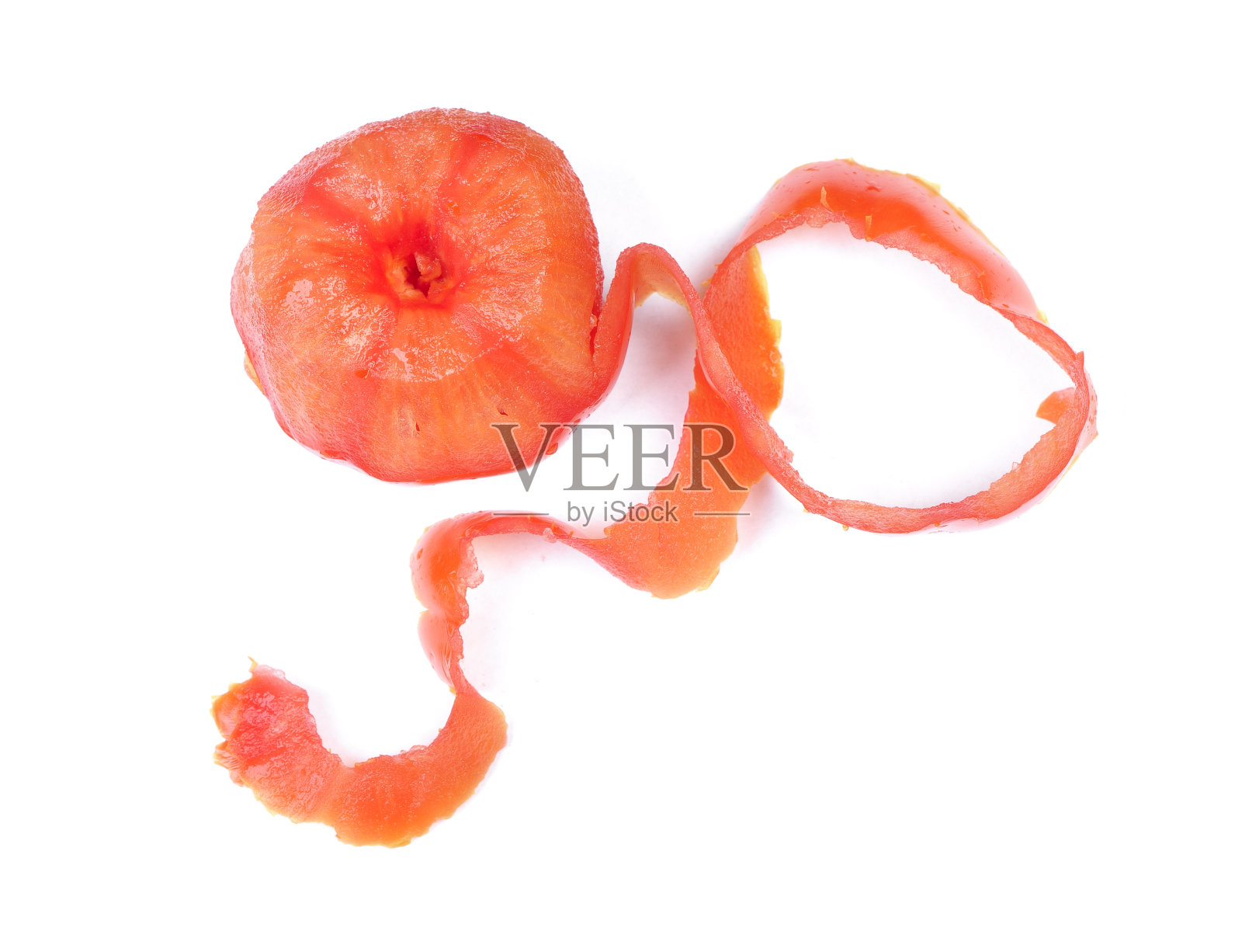 螺旋皮番茄照片摄影图片