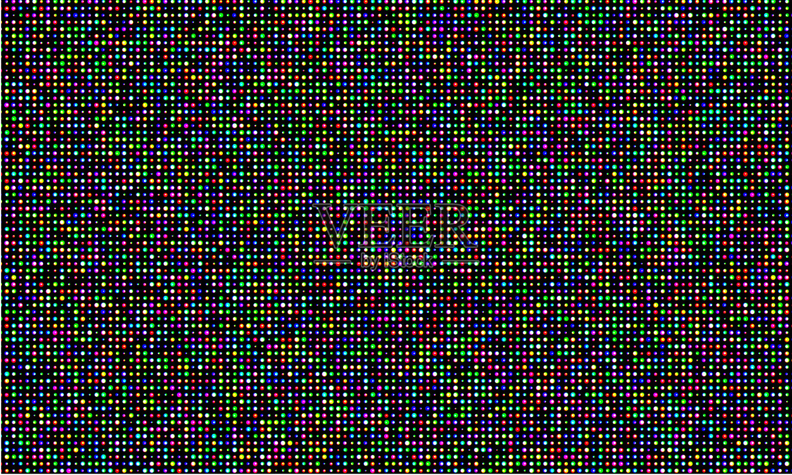 彩色LED视频墙屏，RGB彩色发光二极管网点网格纹理。矢量数字LED视频面板网格图案背景插画图片素材