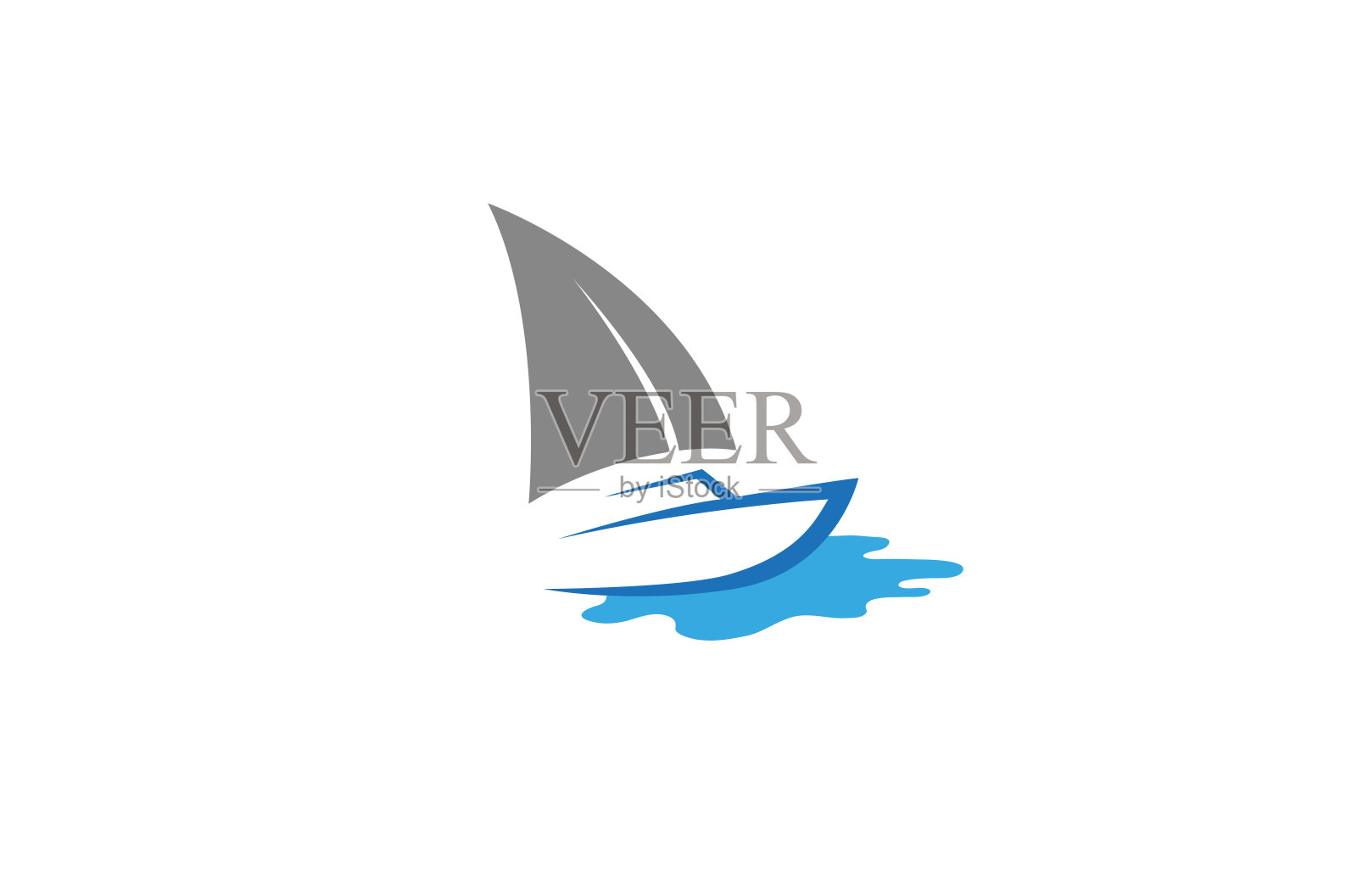 创意船帆船标志设计矢量符号插图插画图片素材