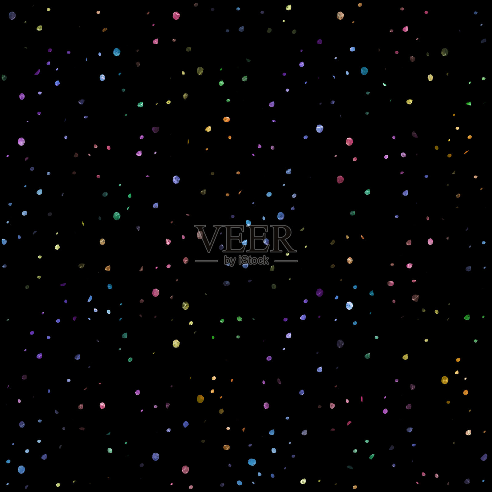 宇宙天空无缝模式的黑色背景插画图片素材