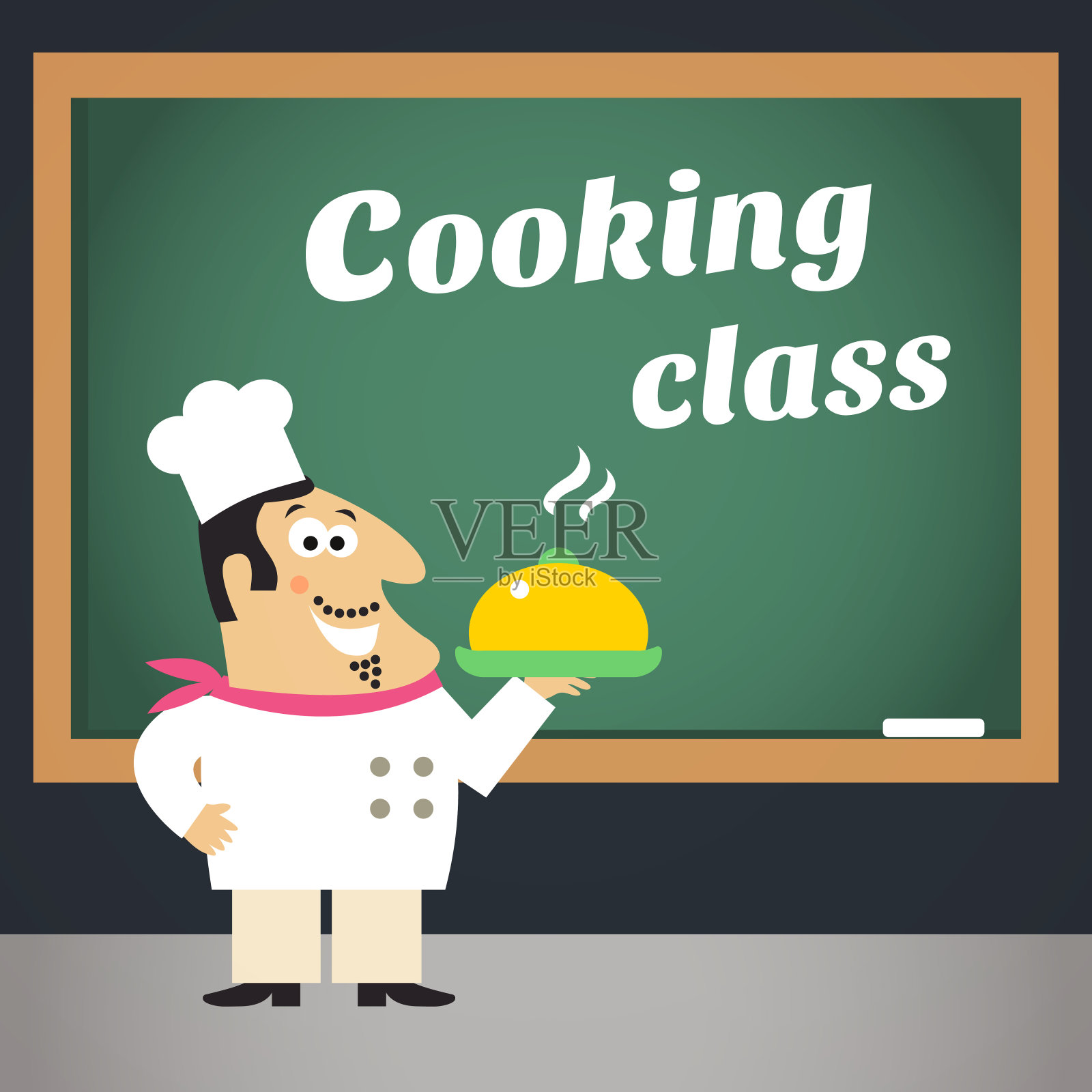 烹饪课插画图片素材