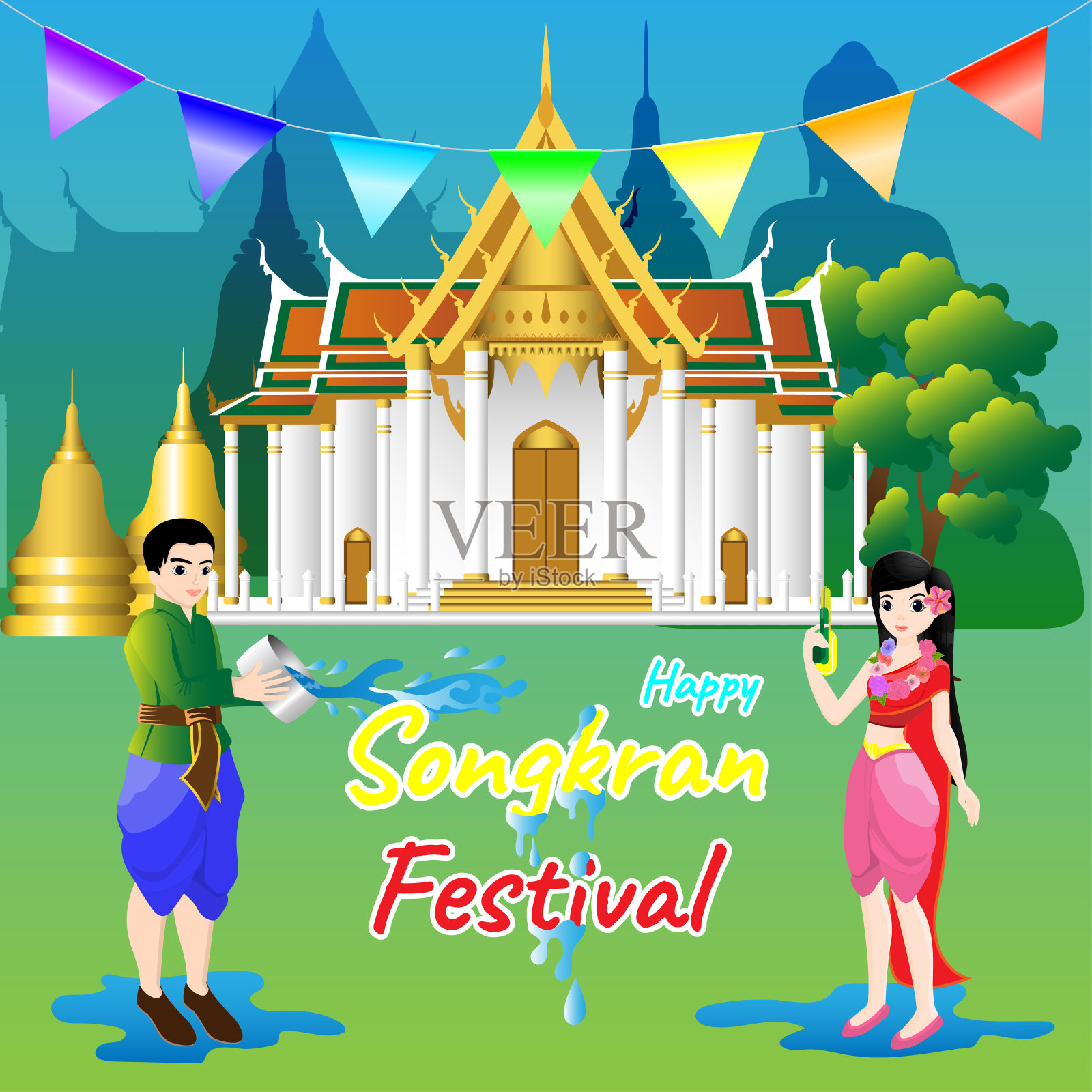 泰国泼水节吸引大量游客 微笑之国的旅游业再次繁荣 - 哔哩哔哩