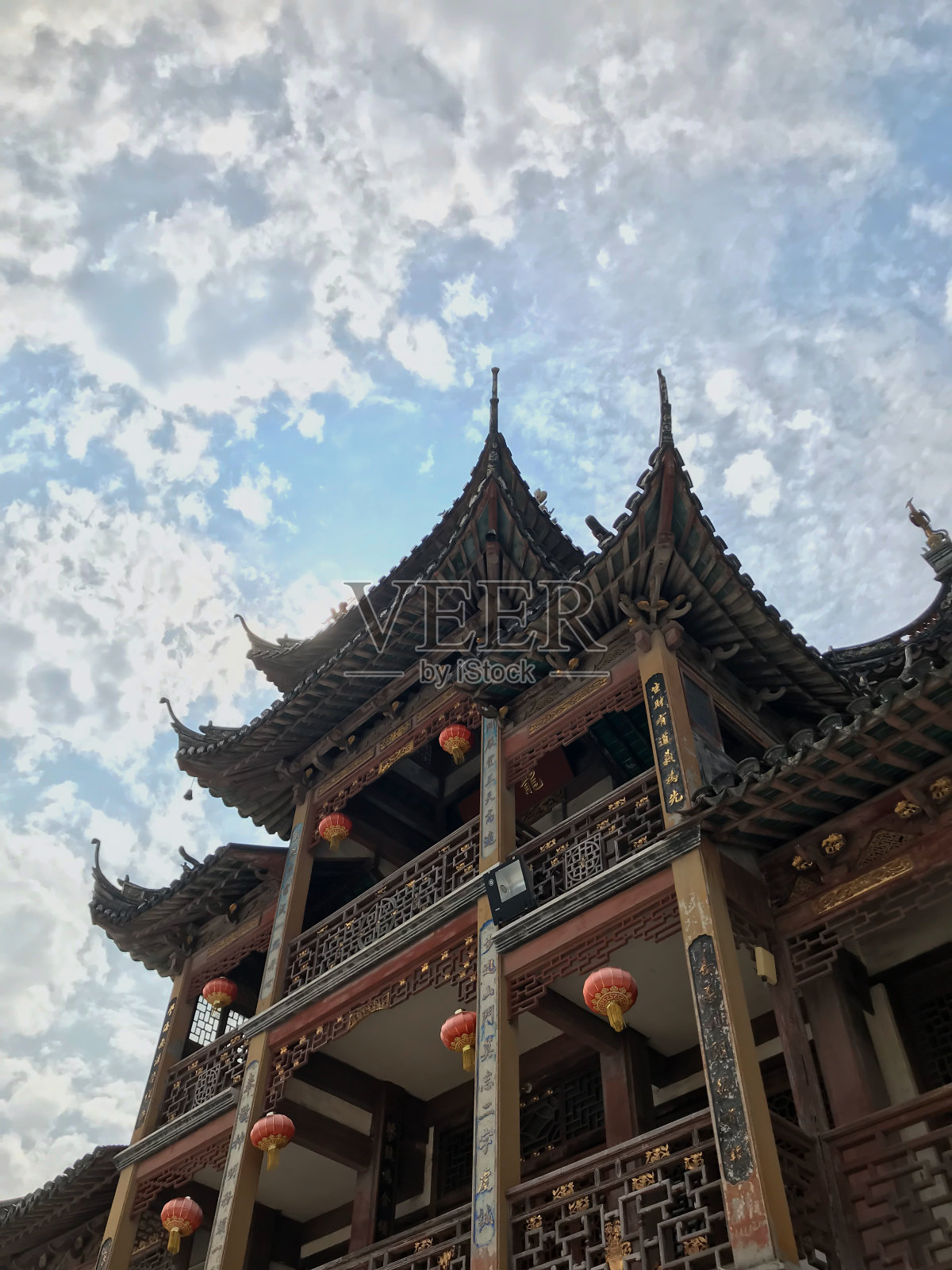 舍庄寺是中国上海金桥区的一座道教寺庙。照片摄影图片