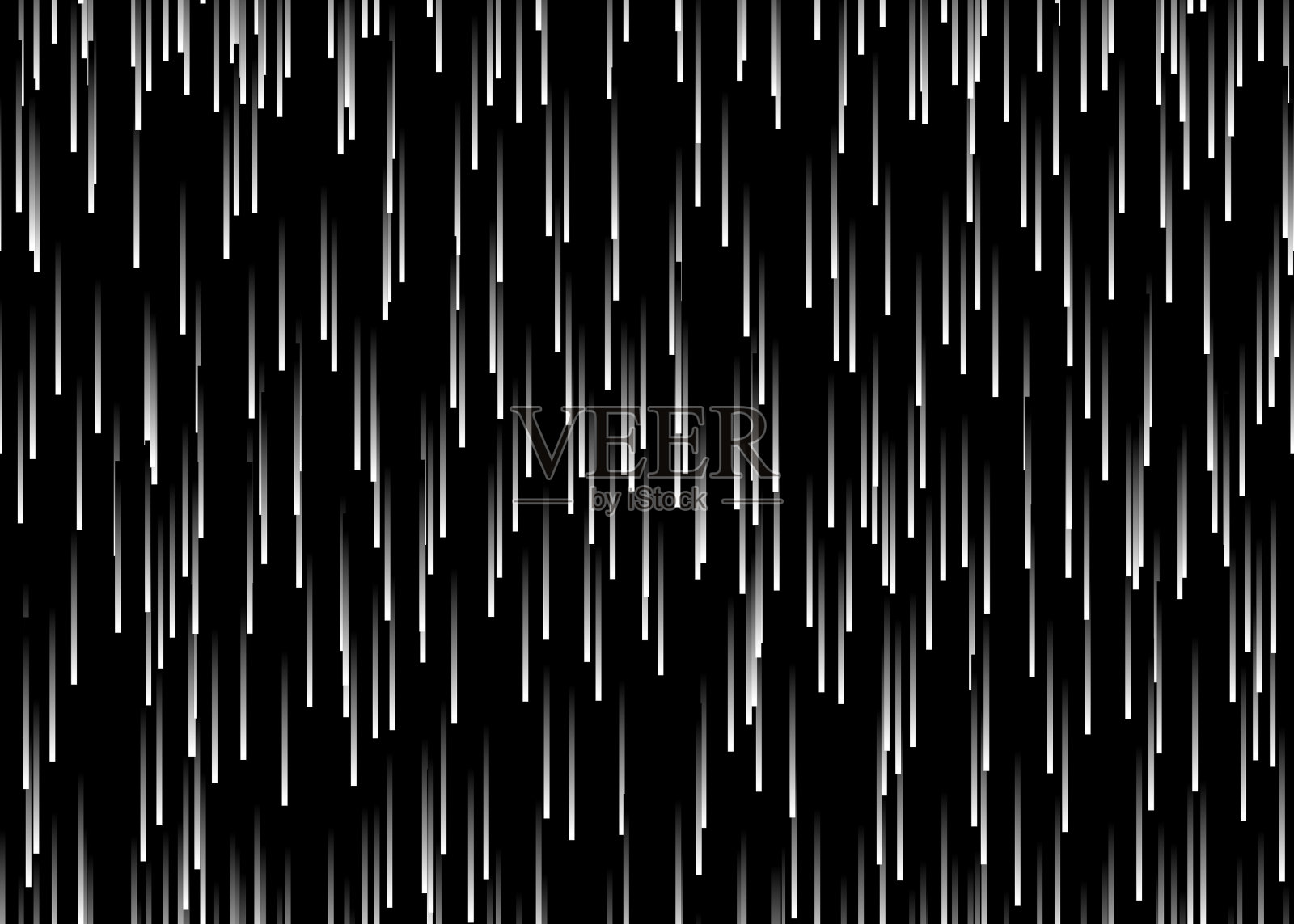 黑白雨滴的无缝背景雨滴垂直梯度线插画图片素材