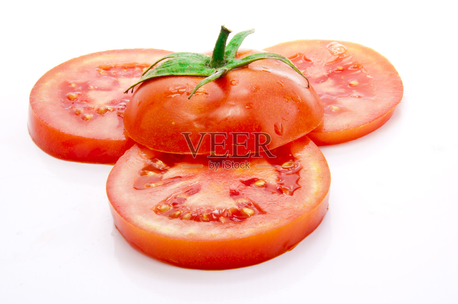 番茄切片照片摄影图片