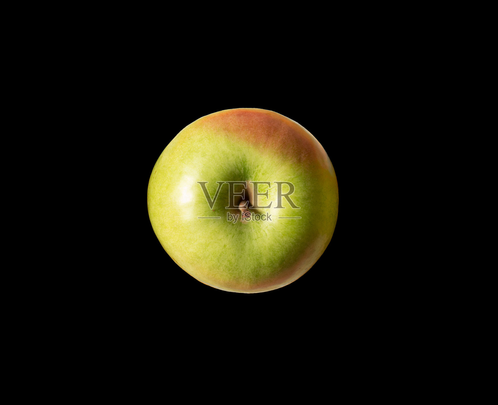 苹果孤立在黑色背景。照片摄影图片